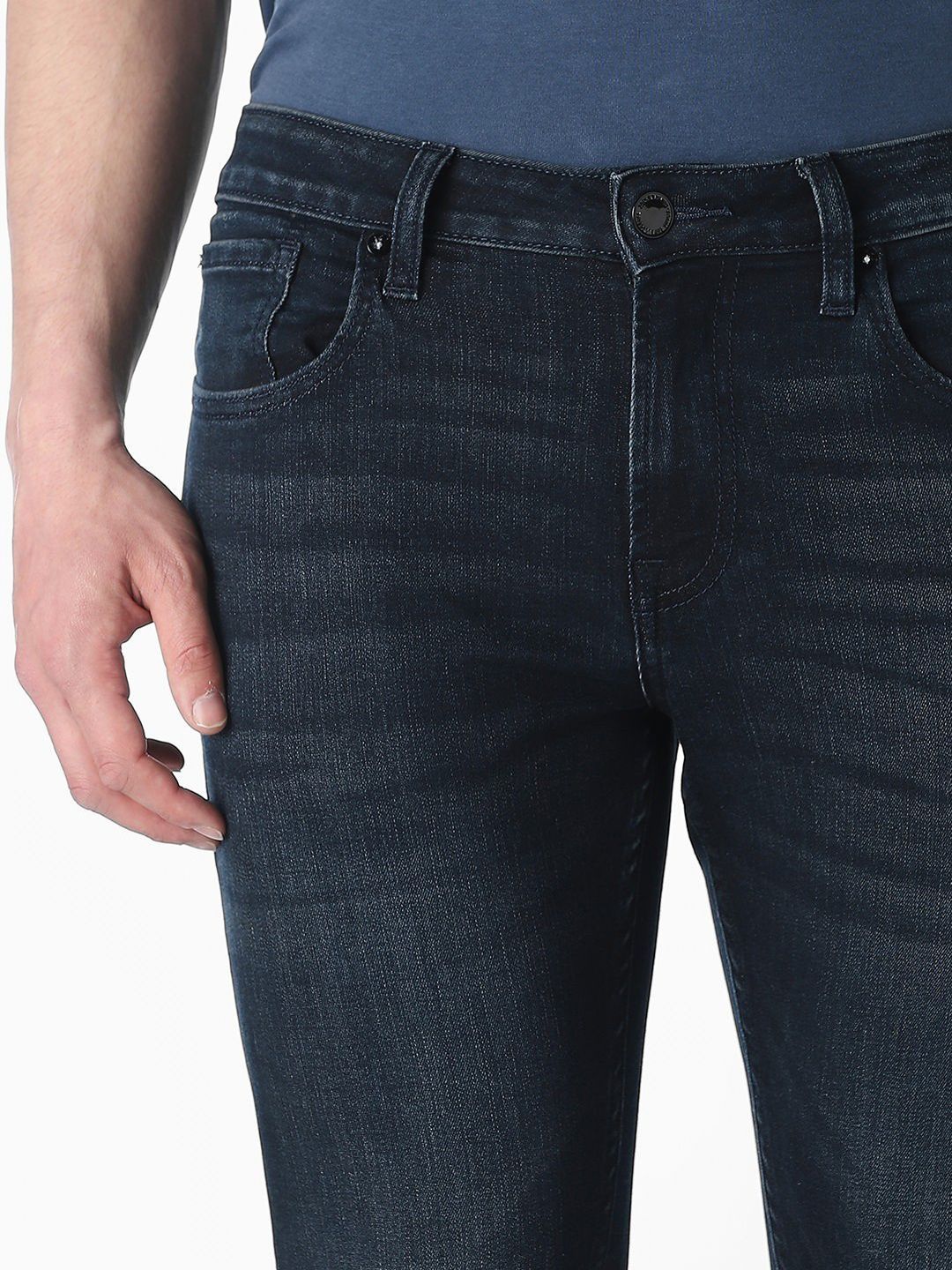 Slim Fit Low-Rise Light Fade Stretchable Jeans