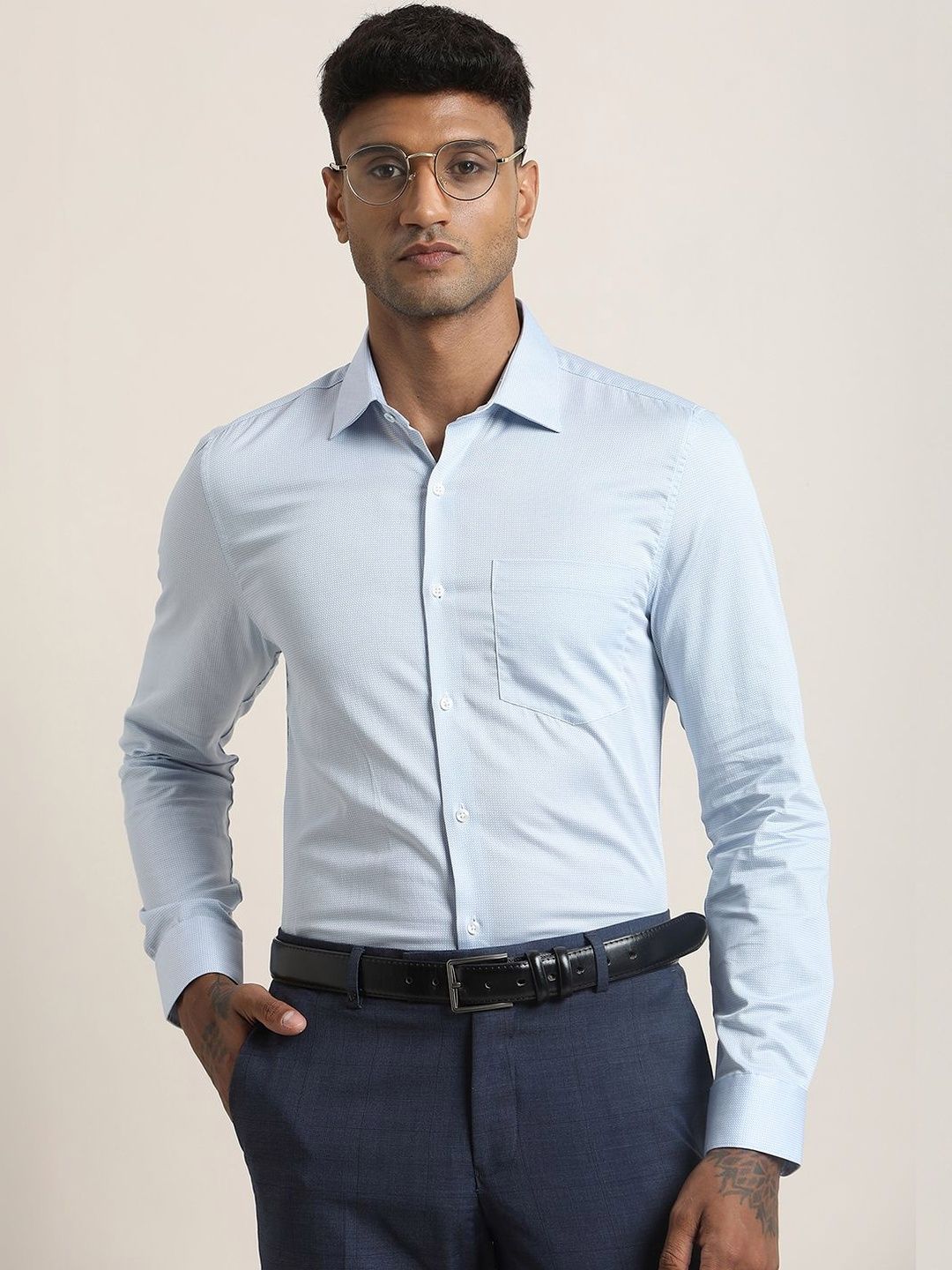 Turtle Men Standard Slim Fit Formal Shirt