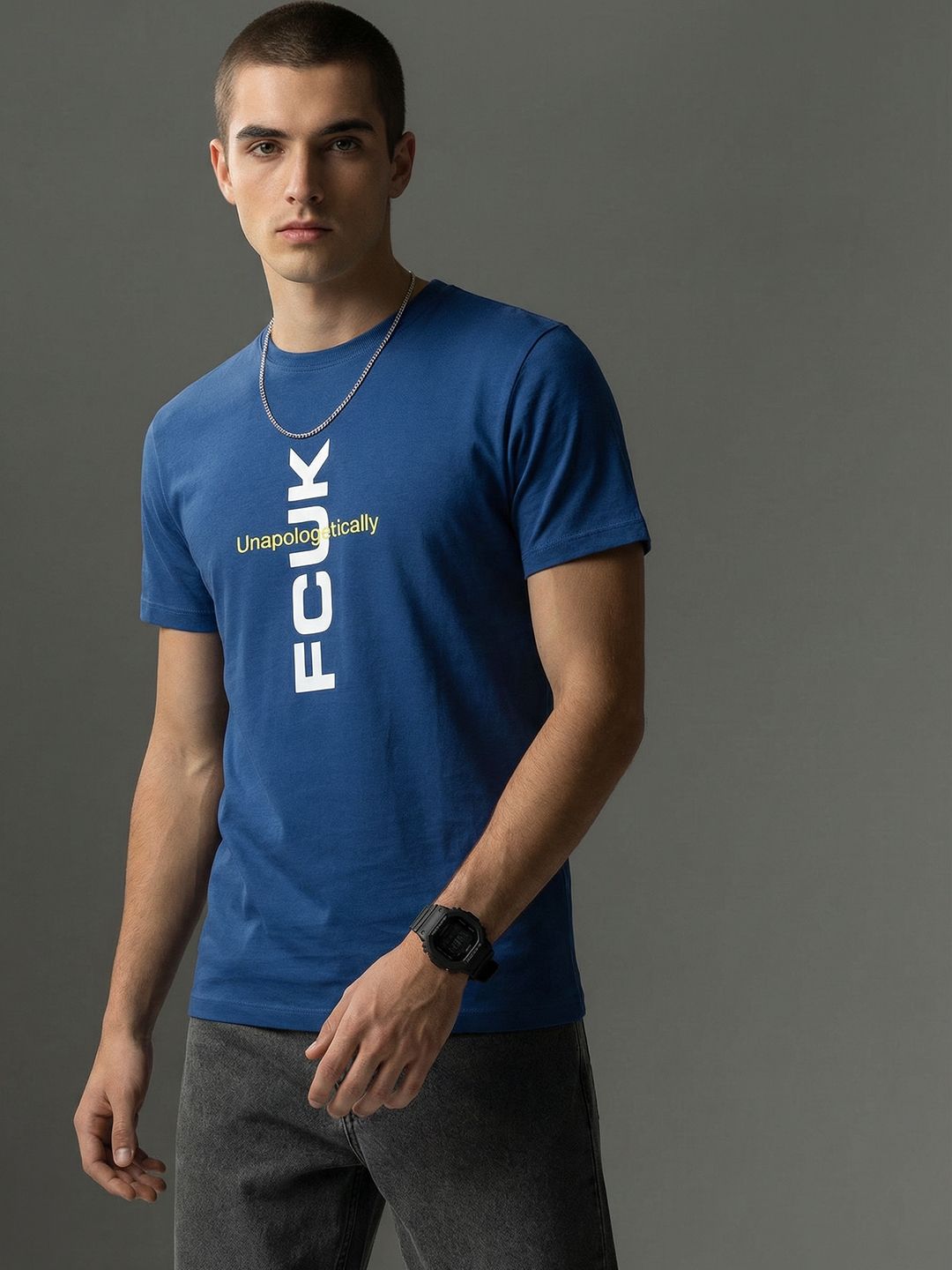 FCUK Brand Logo Printed T-shirt