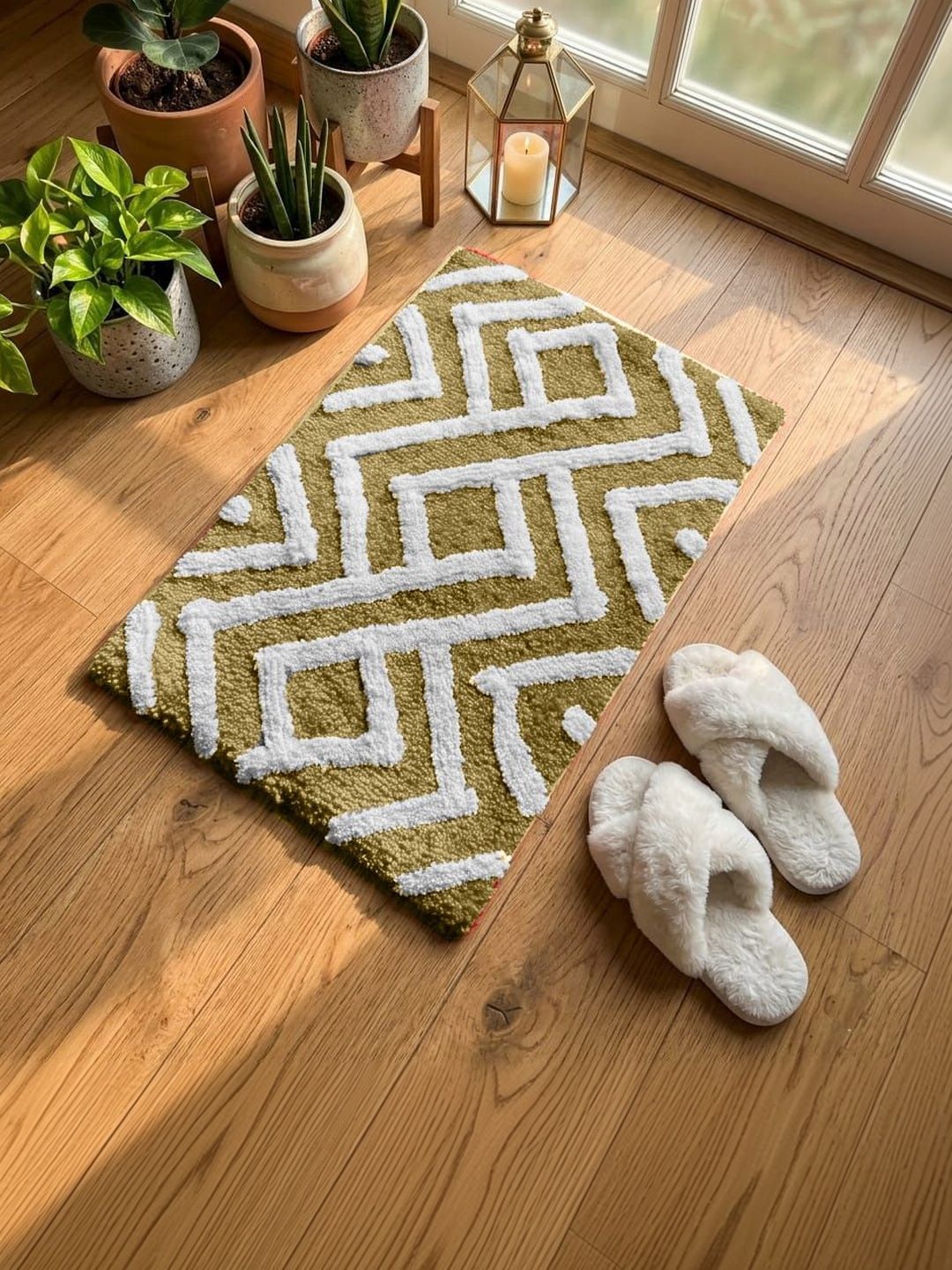 AaHo Decor Beige Anti-Skid Doormats