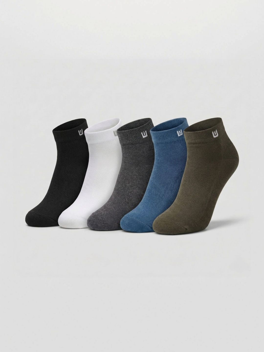 Moda Rapido Men Pack of 5 Cotton Assorted Ankle Length Socks