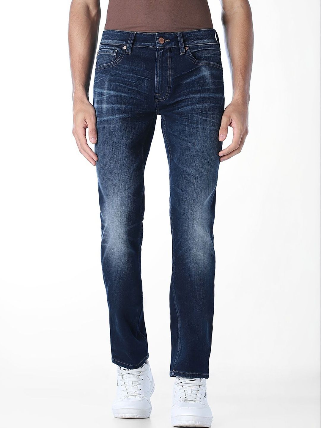 Slim Fit Low-Rise Light Fade Stretchable Jeans