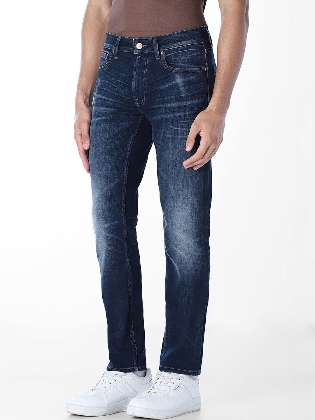 Slim Fit Low-Rise Light Fade Stretchable Jeans