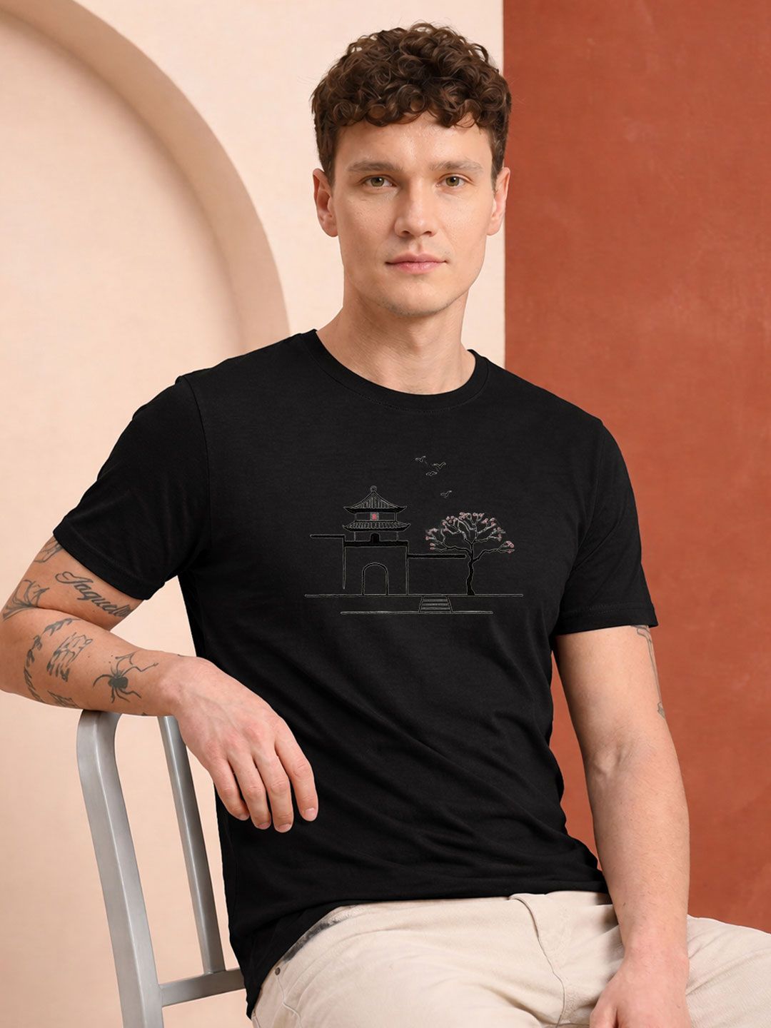 HERE&NOW Men Printed T-shirt