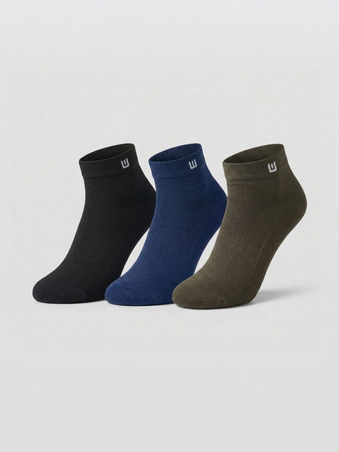 Moda Rapido Men Pack of 3 Cotton Assorted Ankle Length Socks