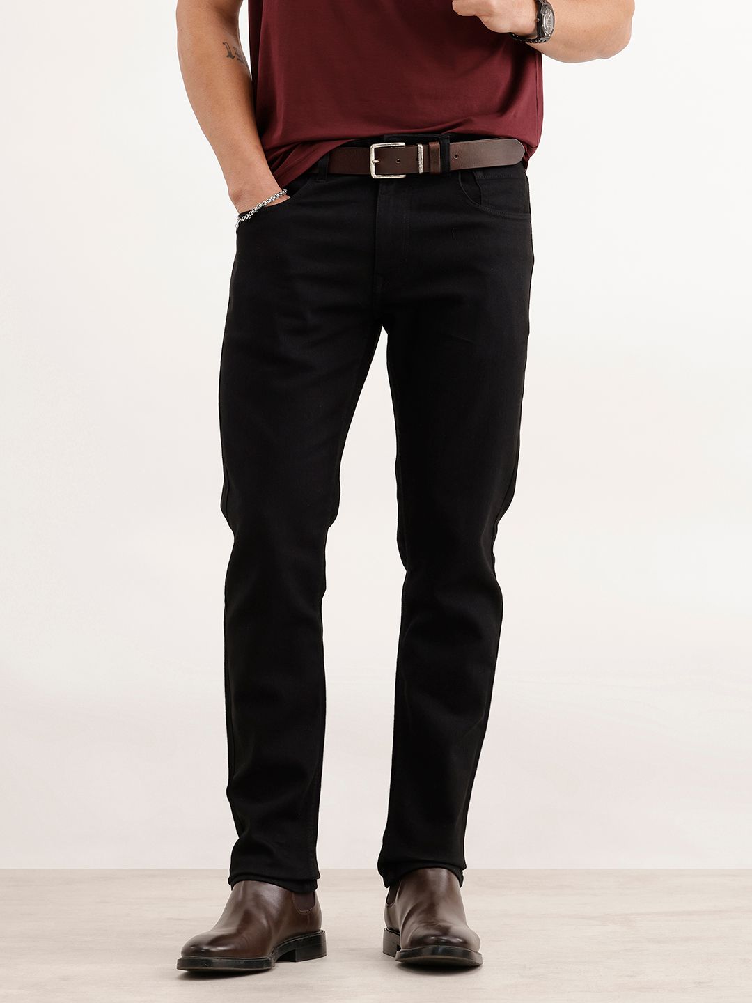 WROGN Men Slim Fit Stretchable Jeans