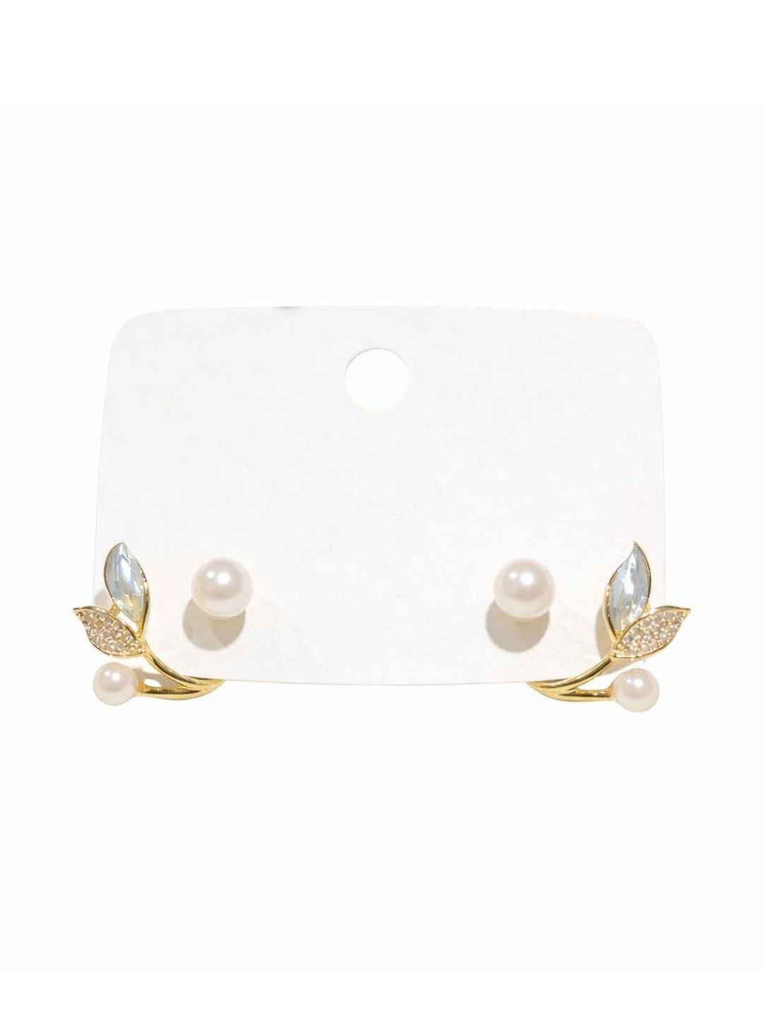 Crystallix Fashion Floral Studs Earrings