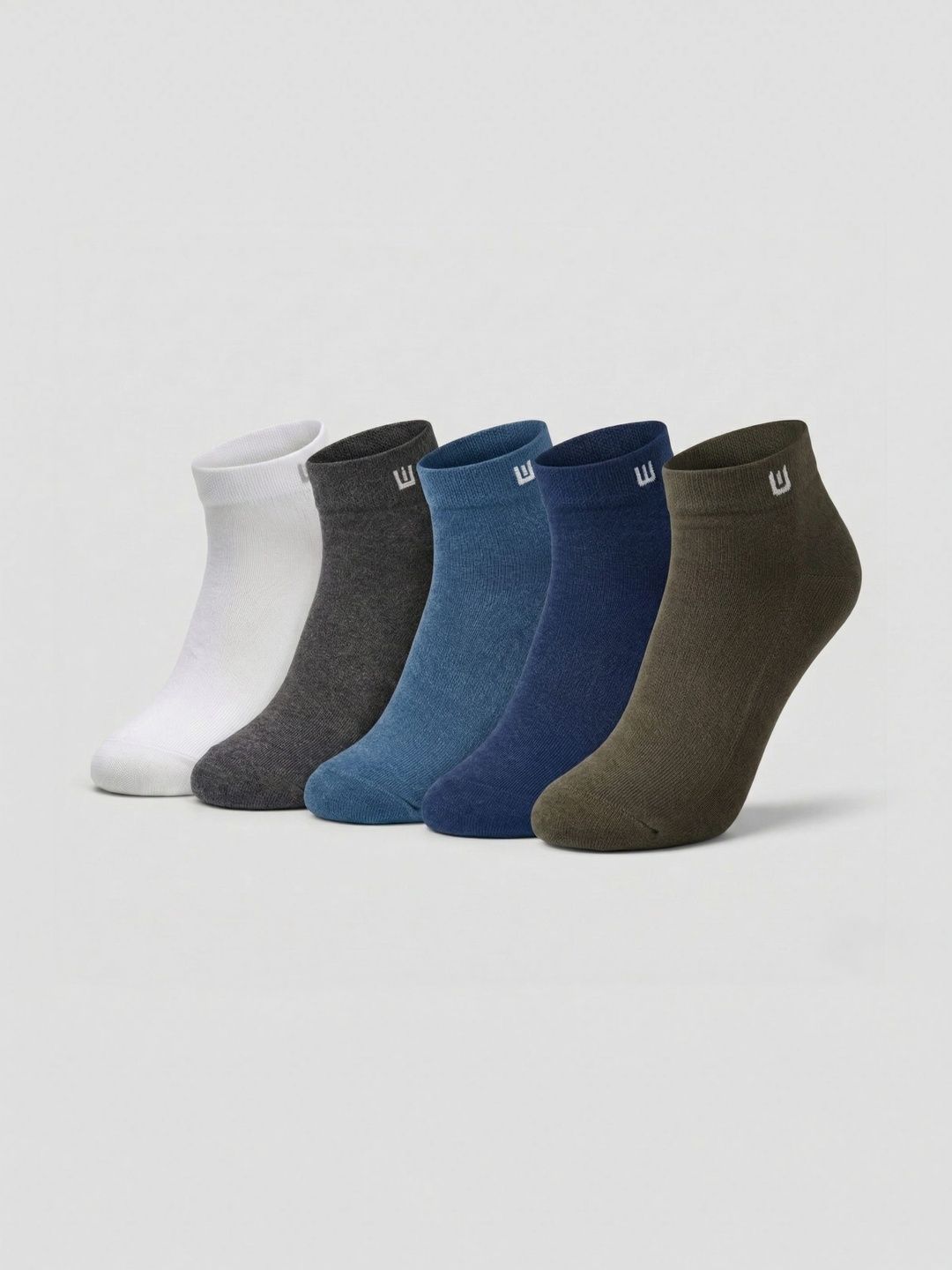 Moda Rapido Men Pack of 5 Cotton Assorted Ankle Length Socks