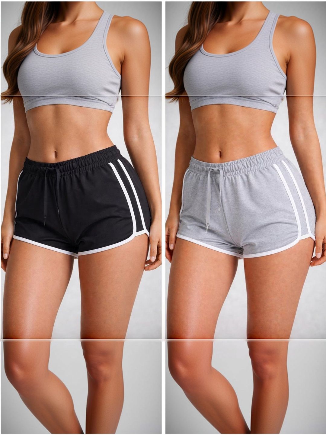 ABID FASHION Women Colourblocked Sports Shorts Technology