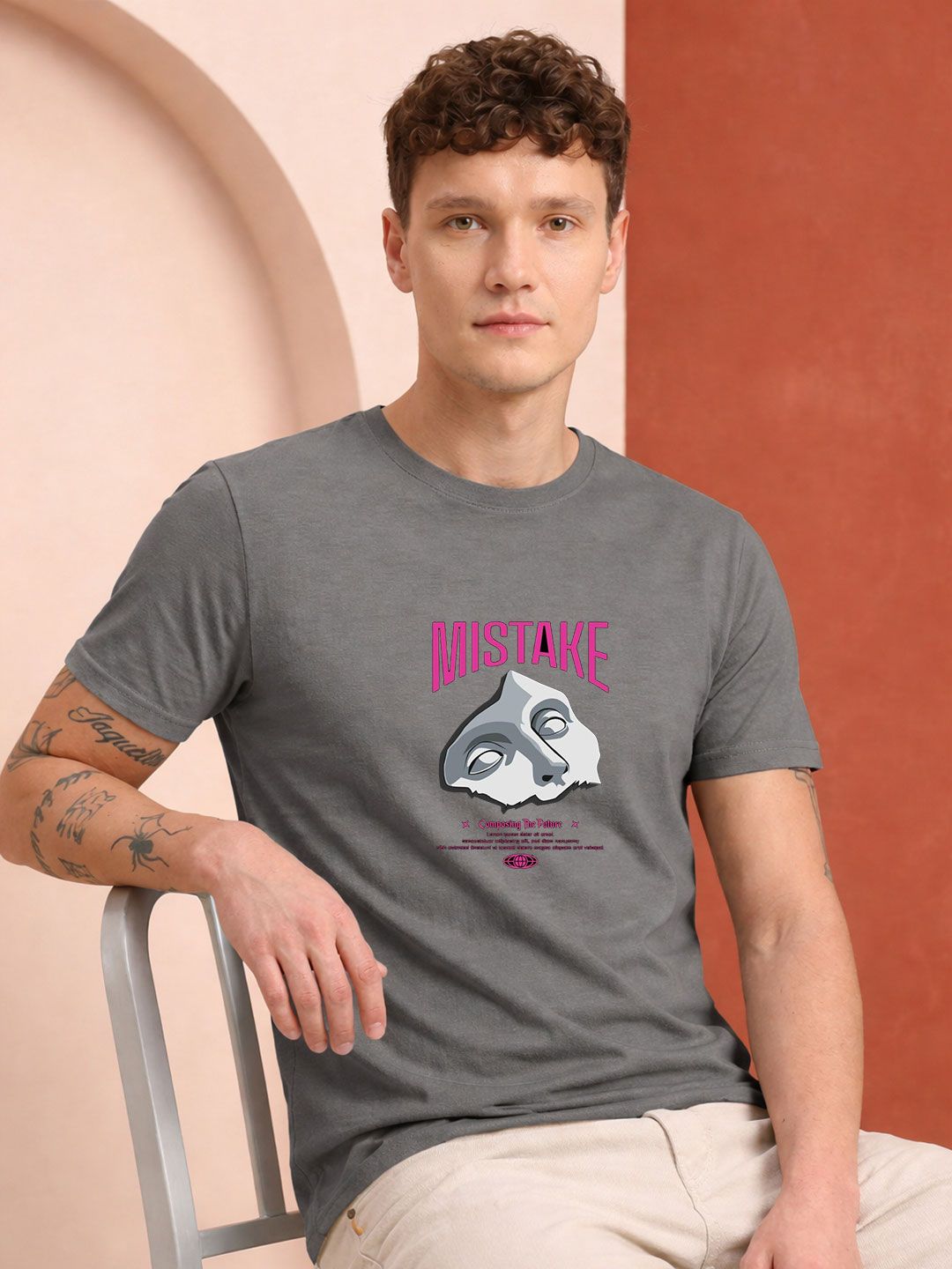 HERE&NOW Men Printed T-shirt