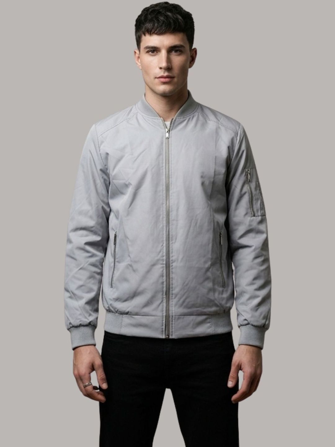 MIA FASHION Men Lightweight Bomber Jacket