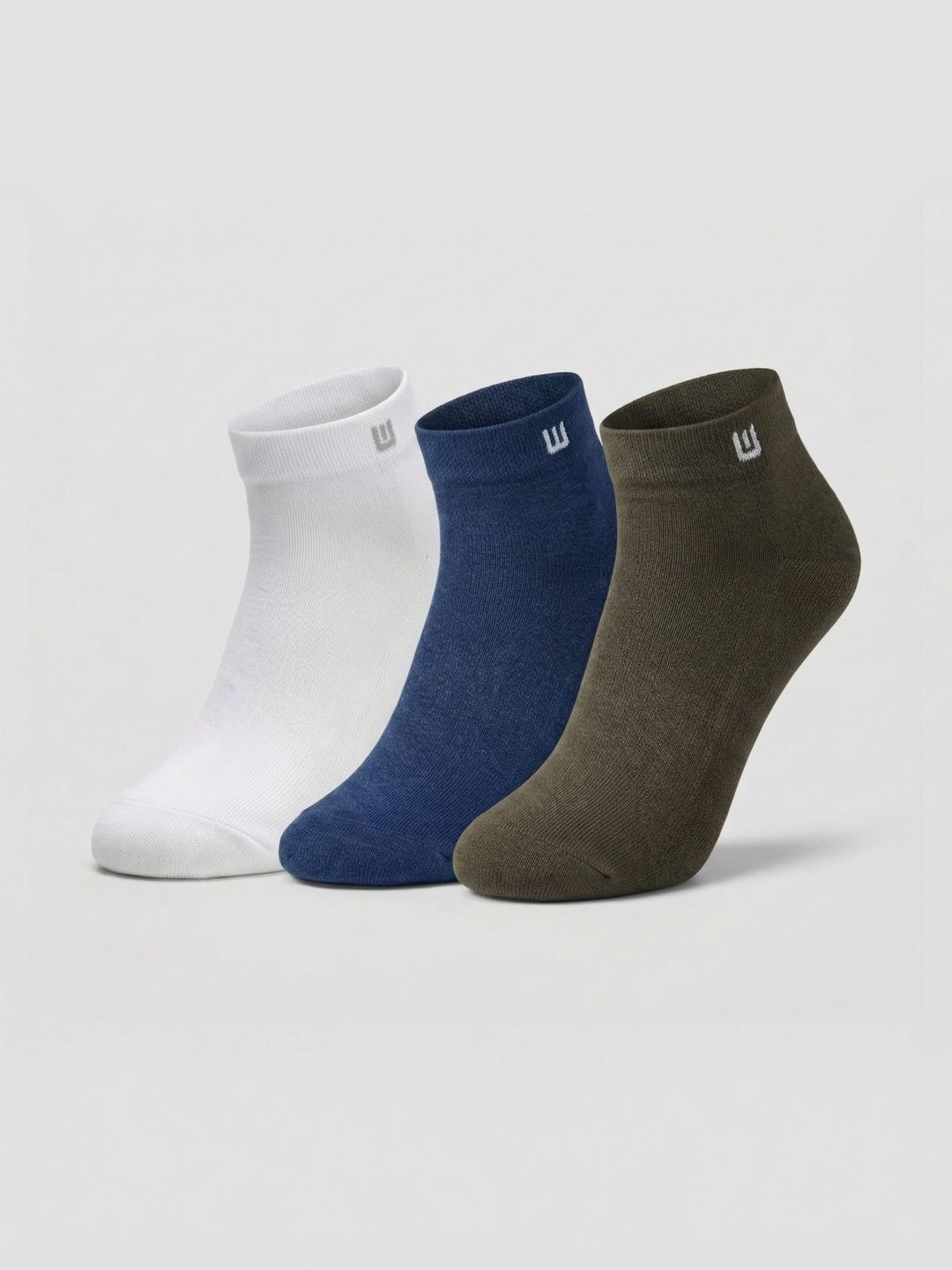 SZN Unisex Pack of 3 Cotton Assorted Above Ankle Socks