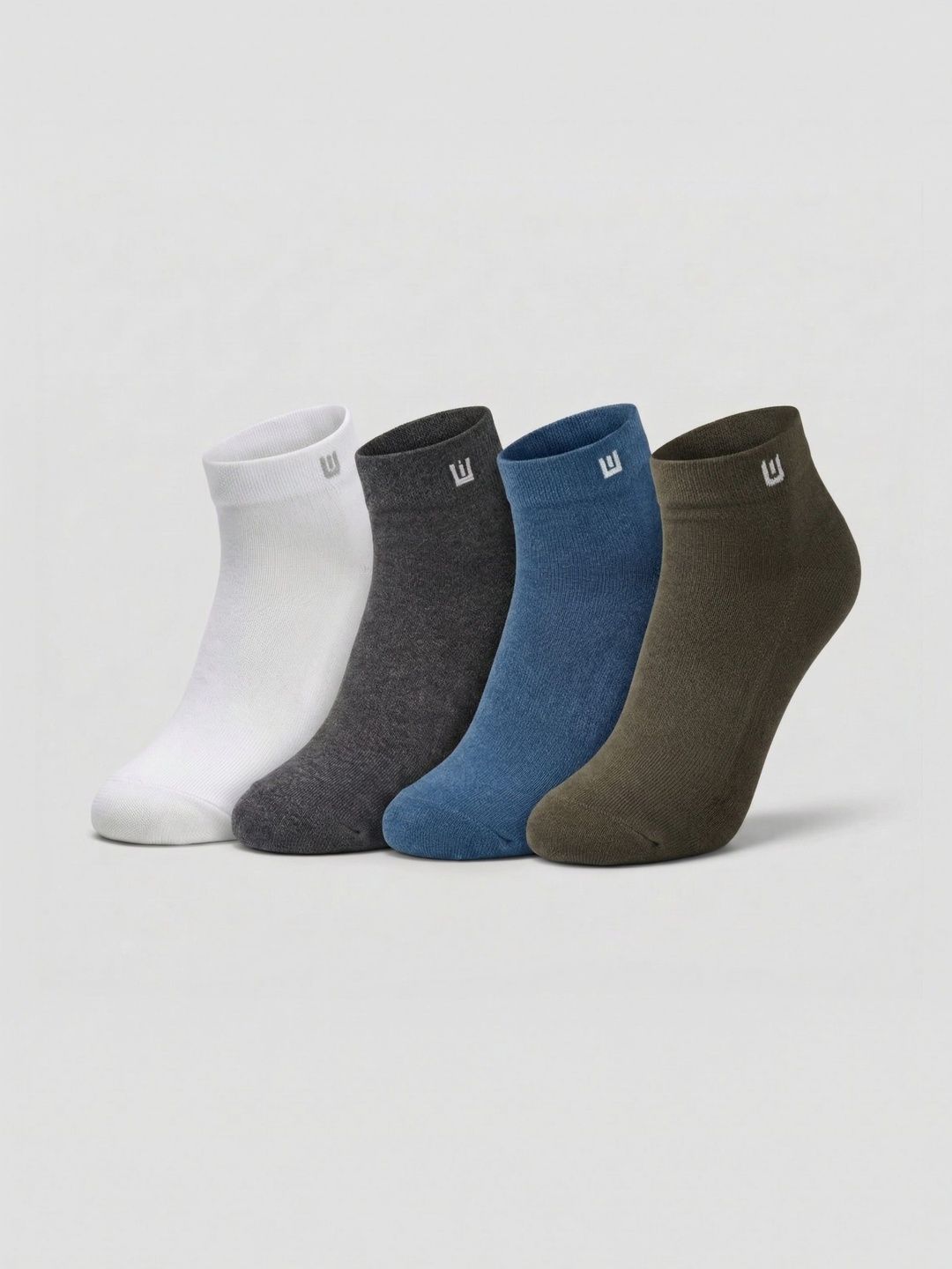Moda Rapido Men Pack of 4 Cotton Assorted Ankle Length Socks