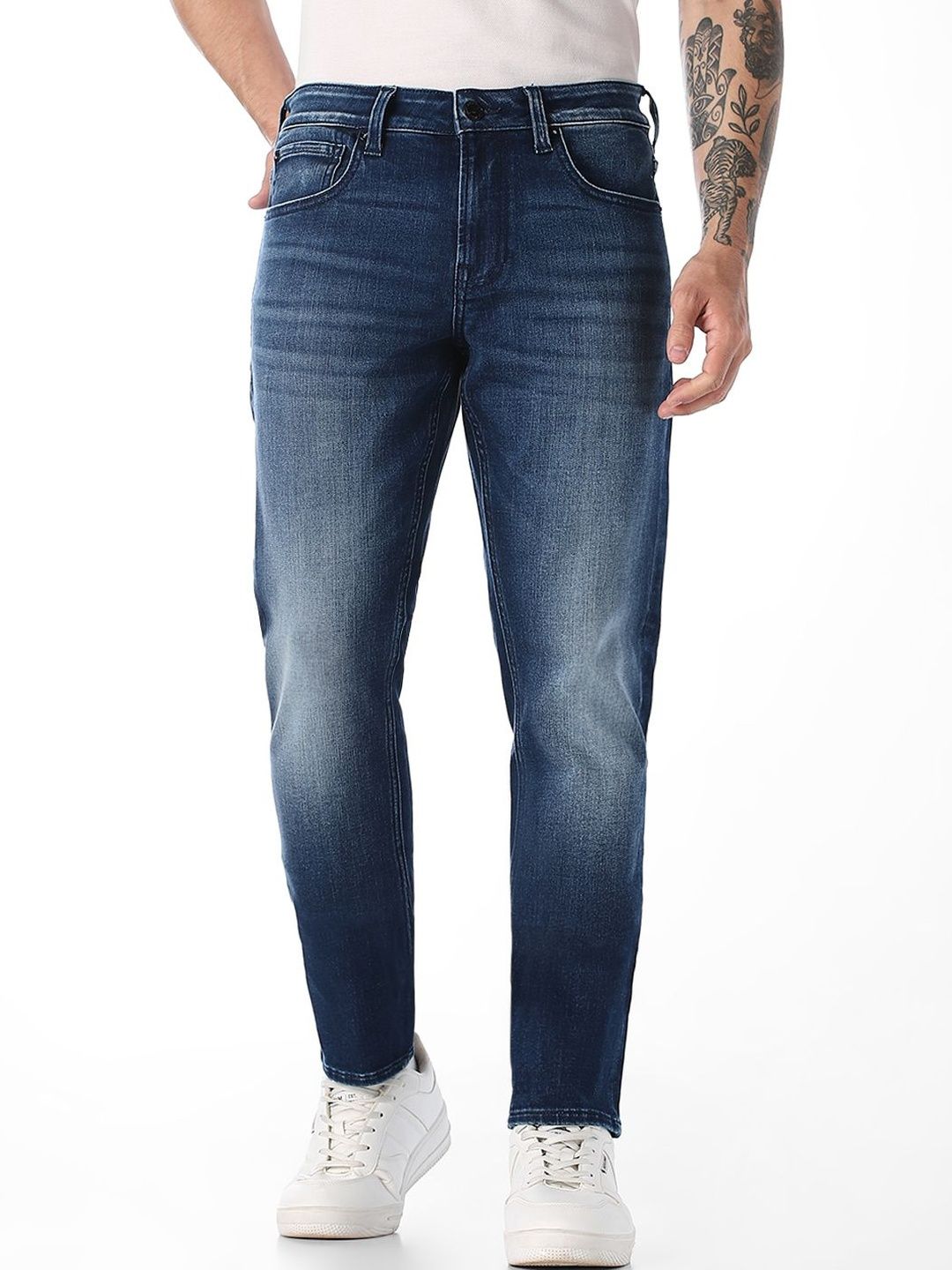 Slim Fit Low-Rise Light Fade Stretchable Jeans