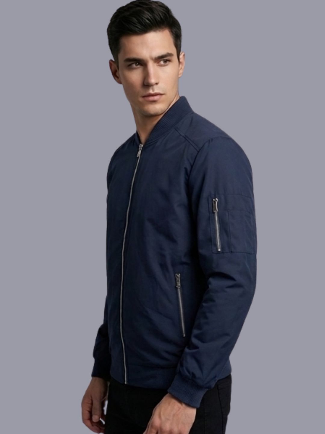 MIA FASHION Men Lightweight Outdoor Bomber Jacket