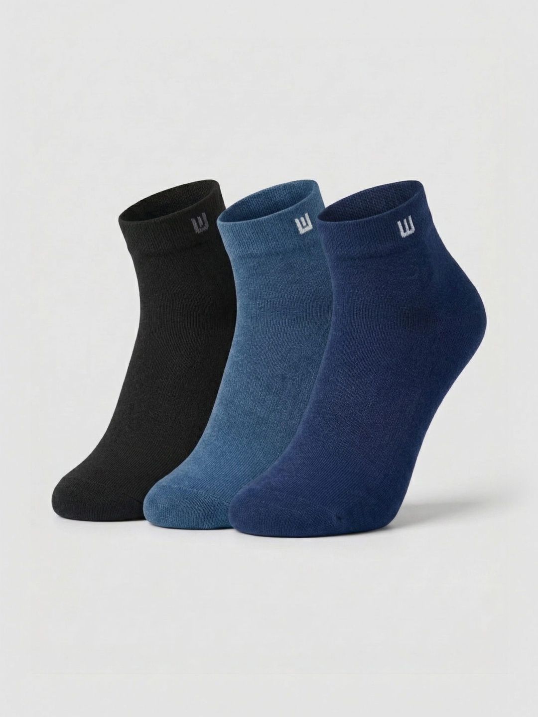 Moda Rapido Men Pack of 3 Cotton Assorted Ankle Length Socks