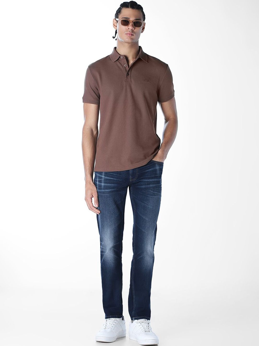Slim Fit Low-Rise Light Fade Stretchable Jeans