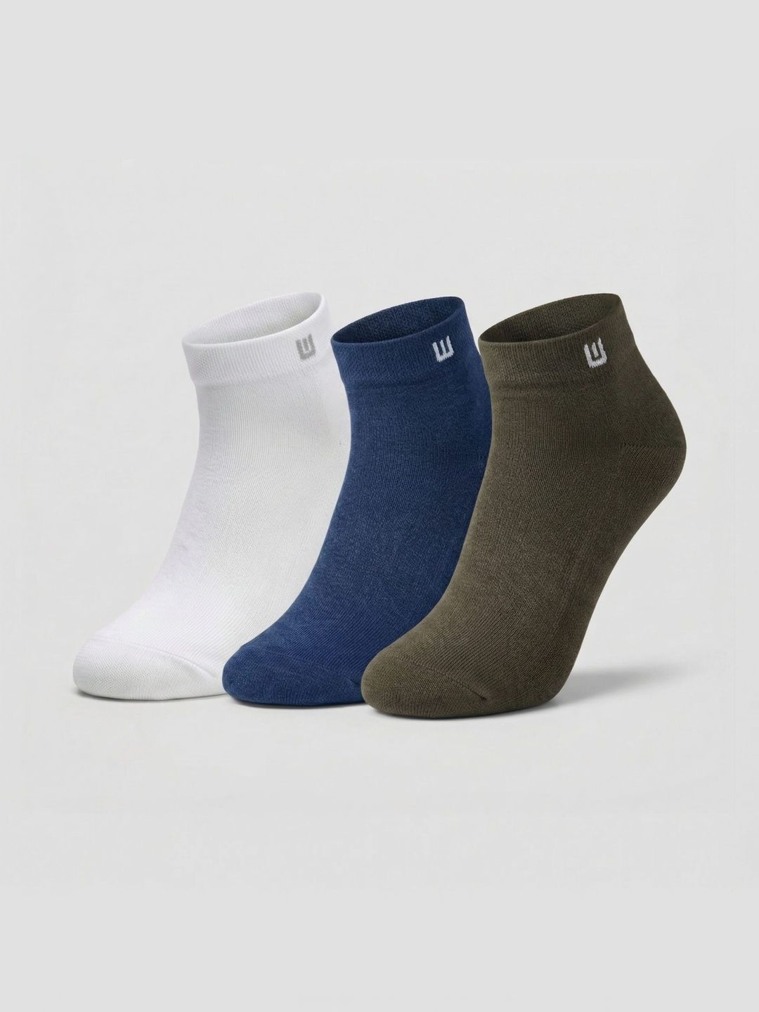 Moda Rapido Men Pack of 3 Cotton Assorted Ankle Length Socks