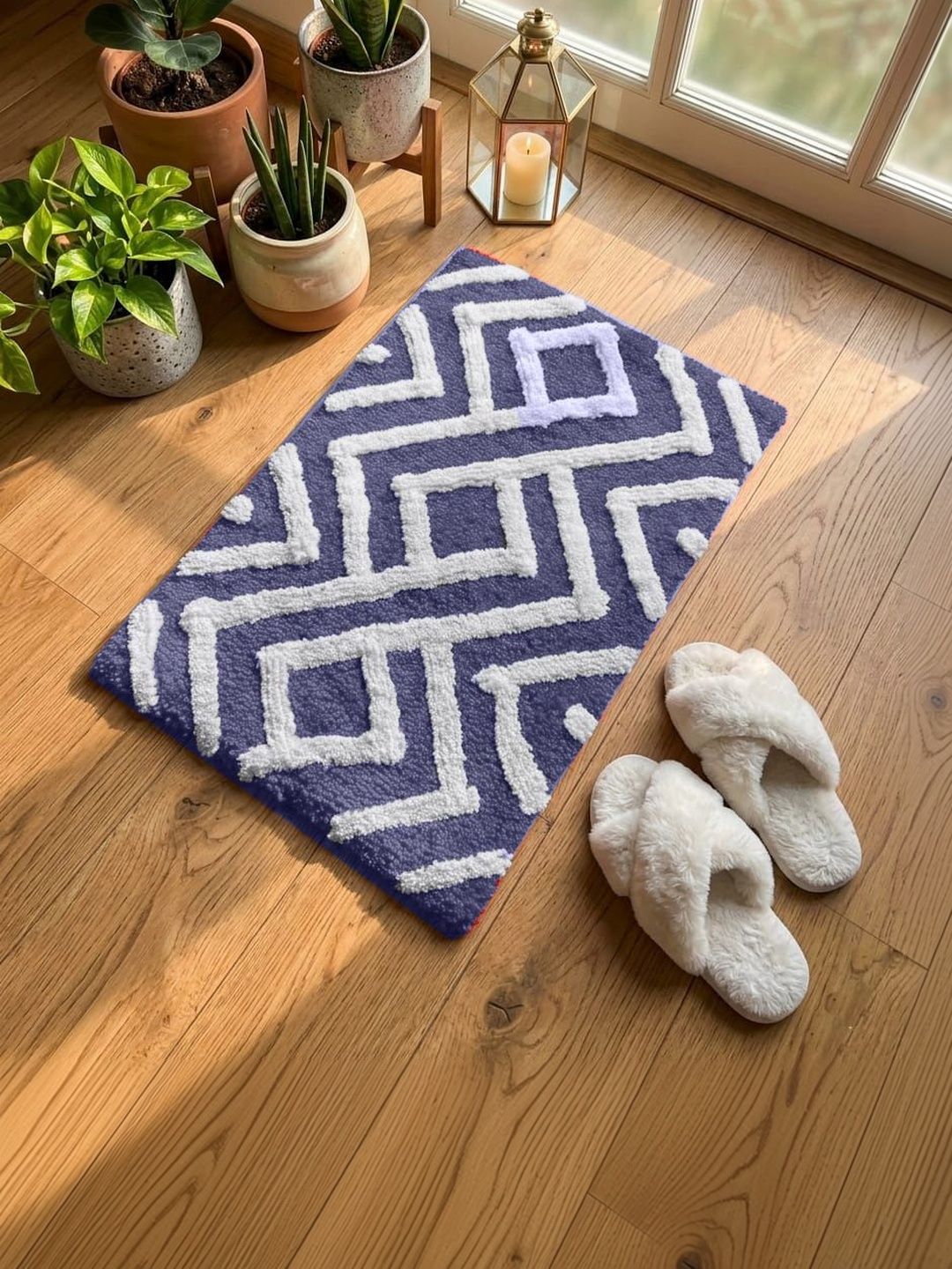 AaHo Decor Blue Anti-Skid Doormats
