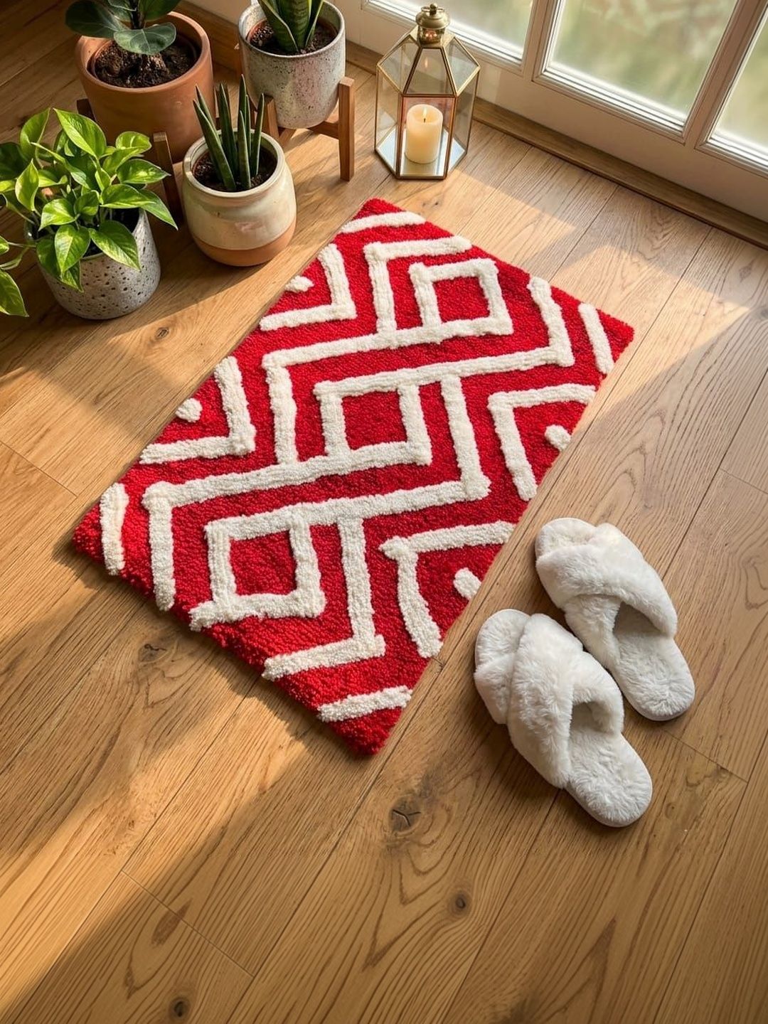 AaHo Decor Red Anti-Skid Doormats