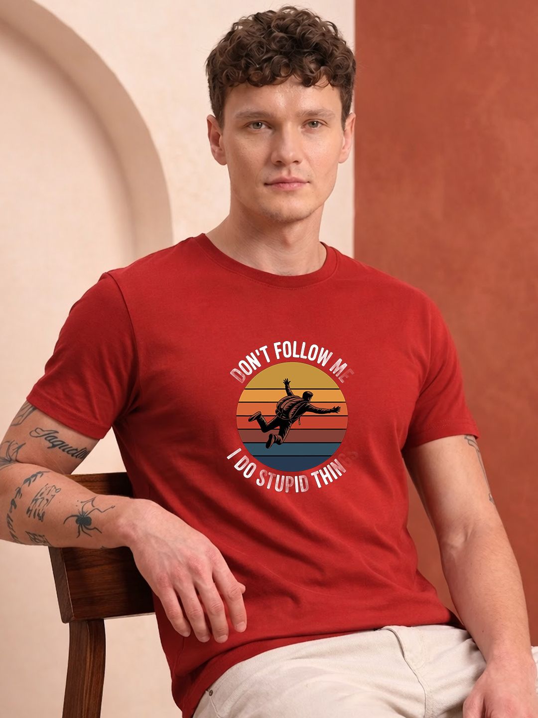 HERE&NOW Men Printed T-shirt