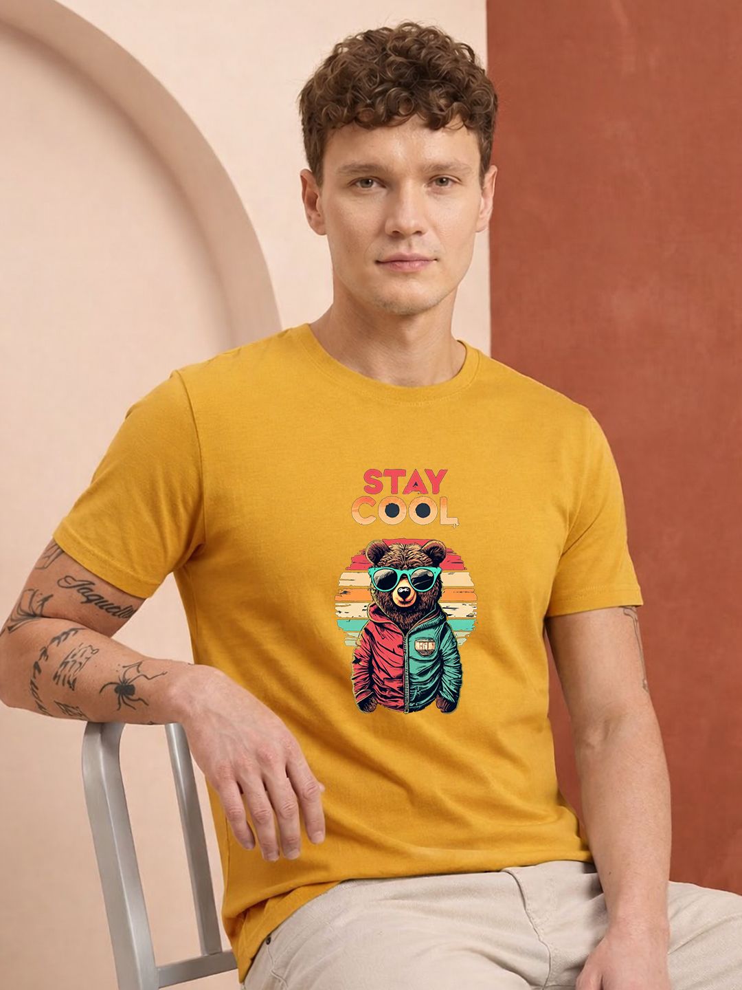 HERE&NOW Men Printed T-shirt