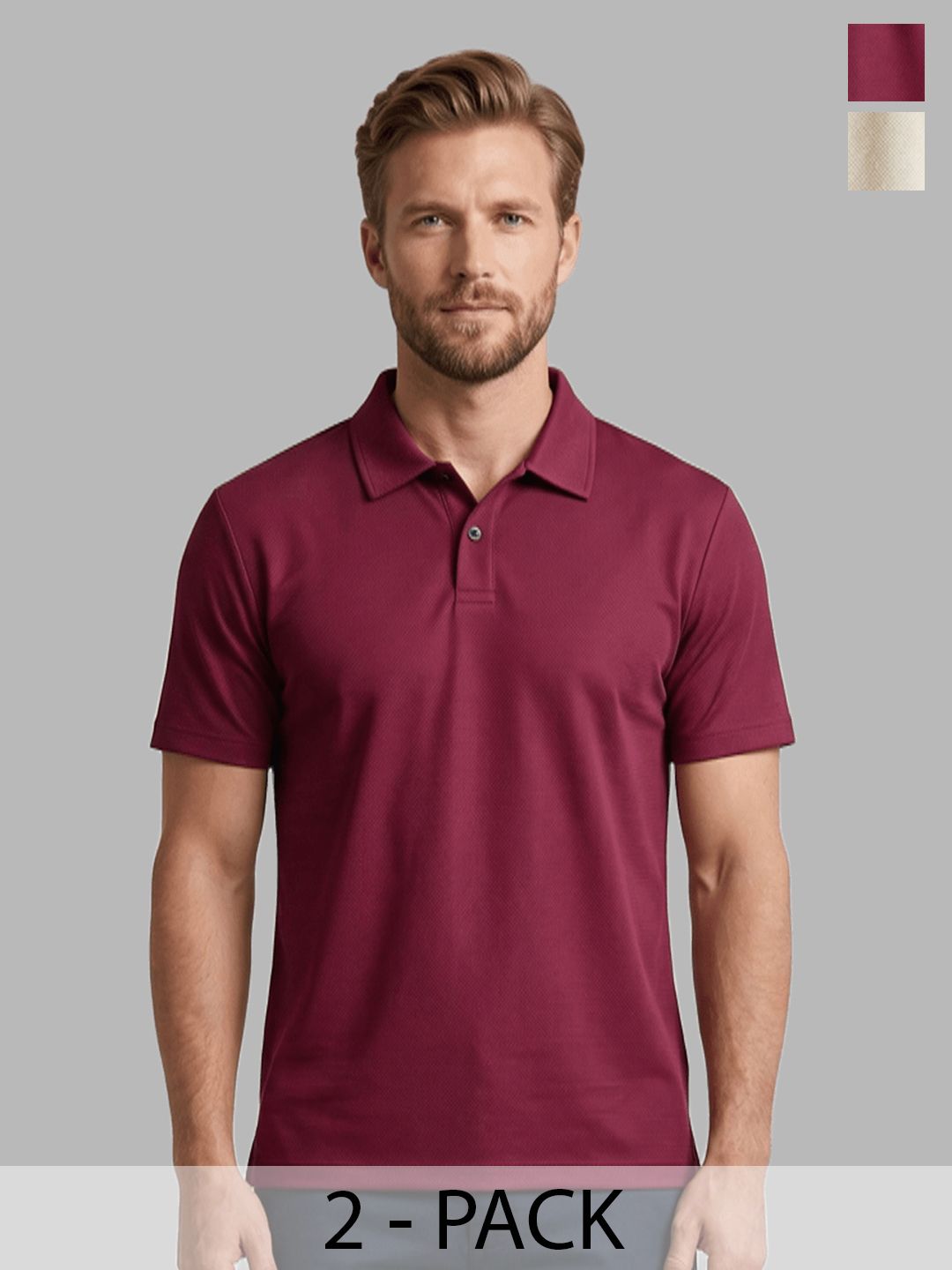 Dollar Men Solid Polo Neck Polyester Tshirts