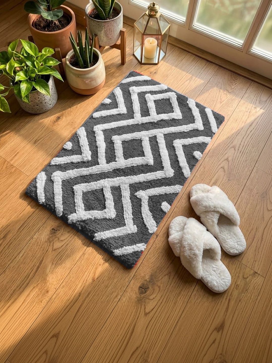 AaHo Decor Grey Anti-Skid Doormats