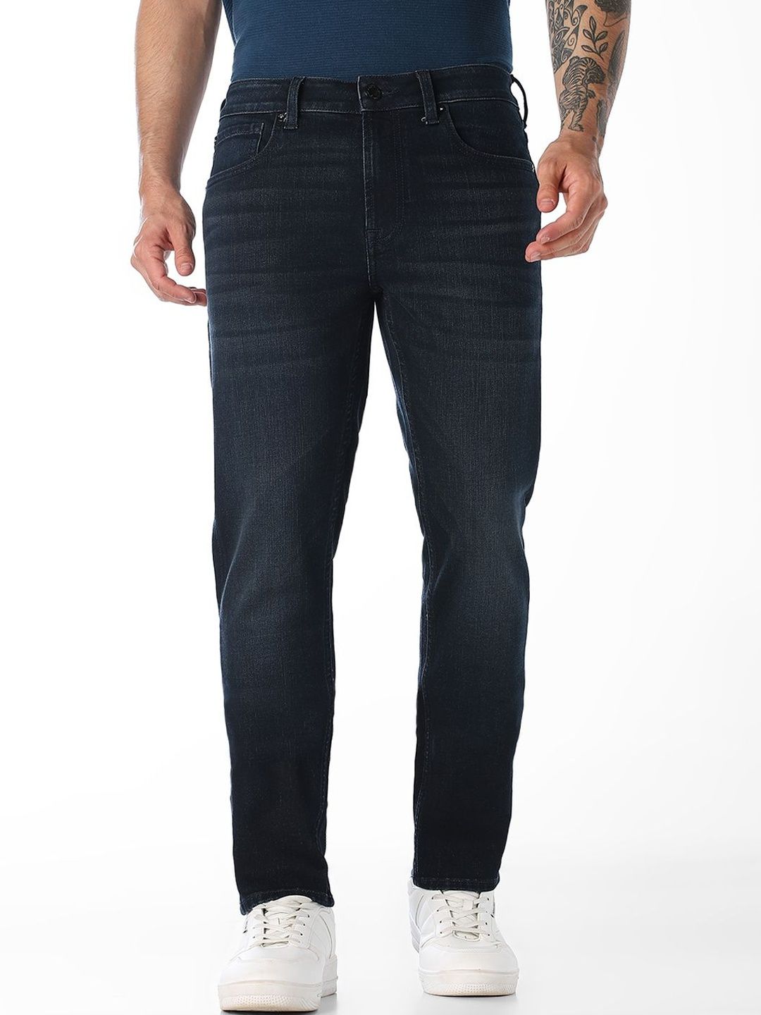 Skinny Fit Low-Rise Light Fade Stretchable Jeans
