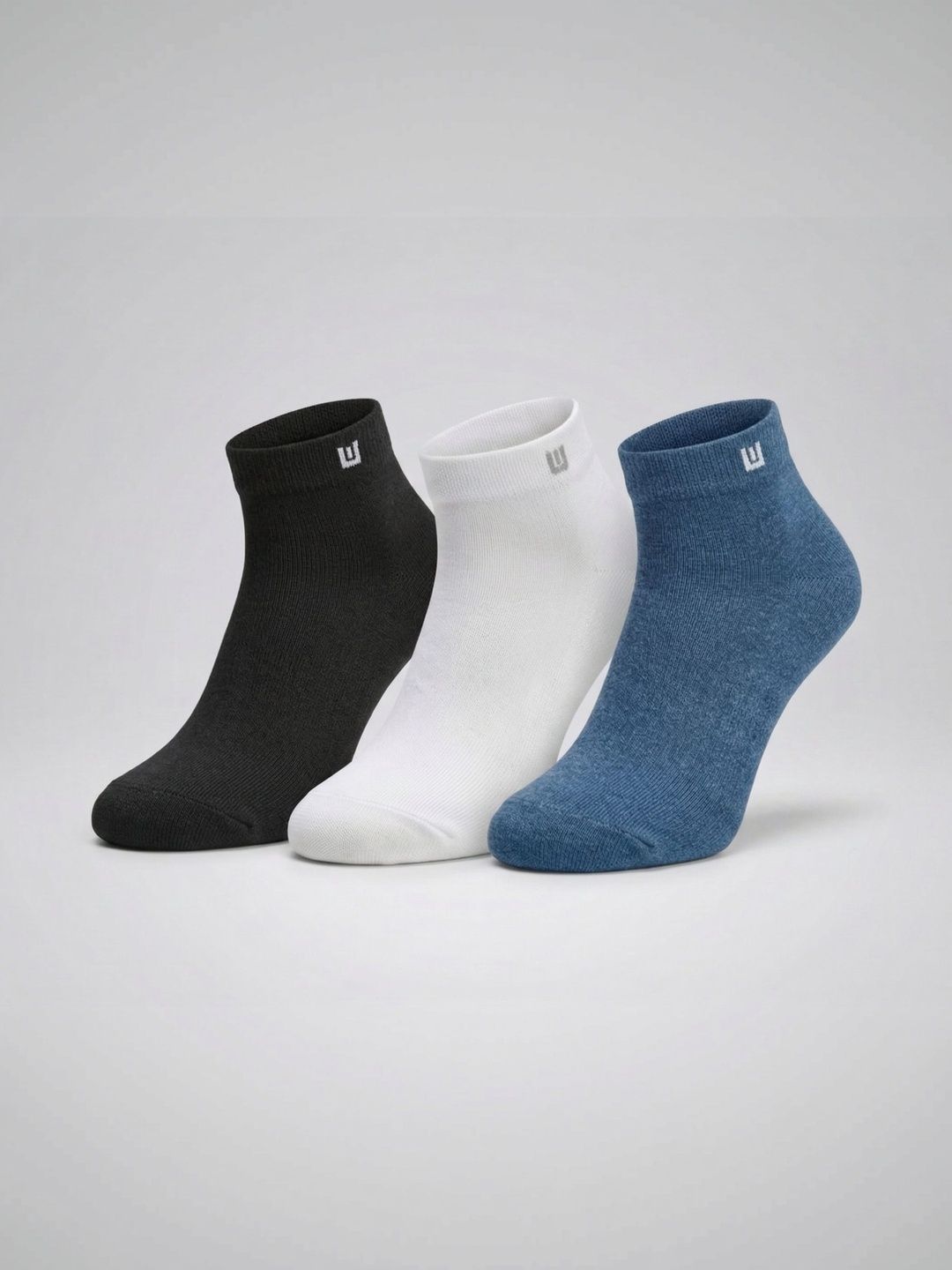 Moda Rapido Men Pack of 3 Cotton Assorted Ankle Length Socks