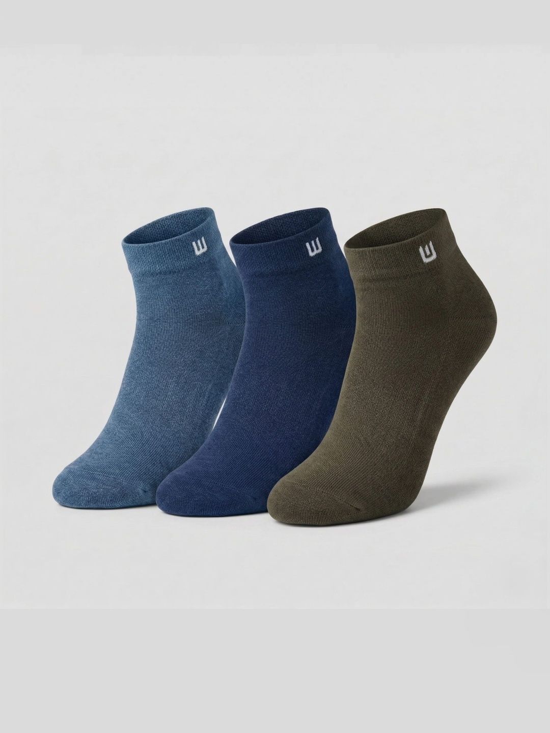 Moda Rapido Men Pack of 3 Cotton Assorted Ankle Length Socks