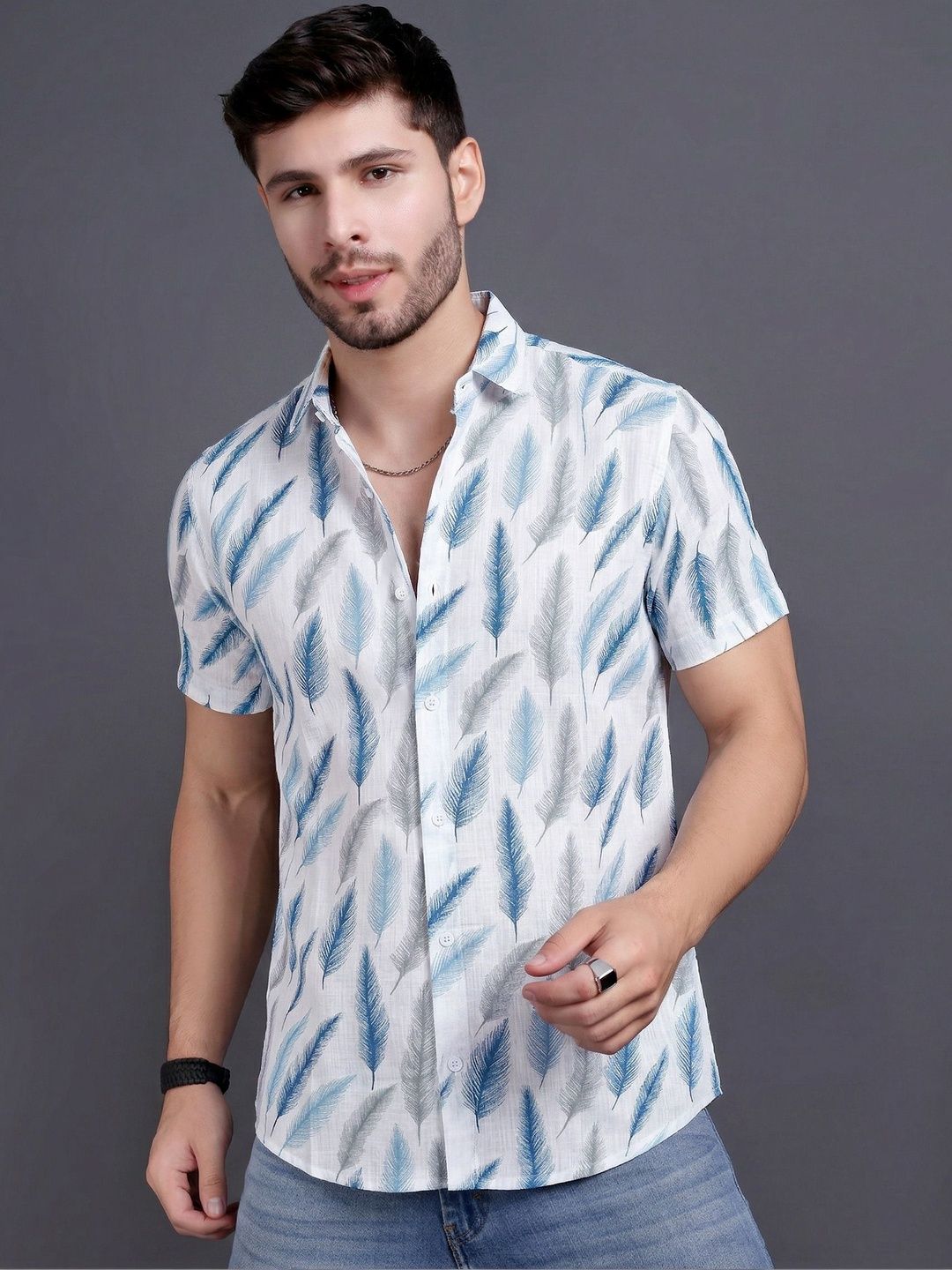 Mast & Harbour Men Printed Casual Shirt