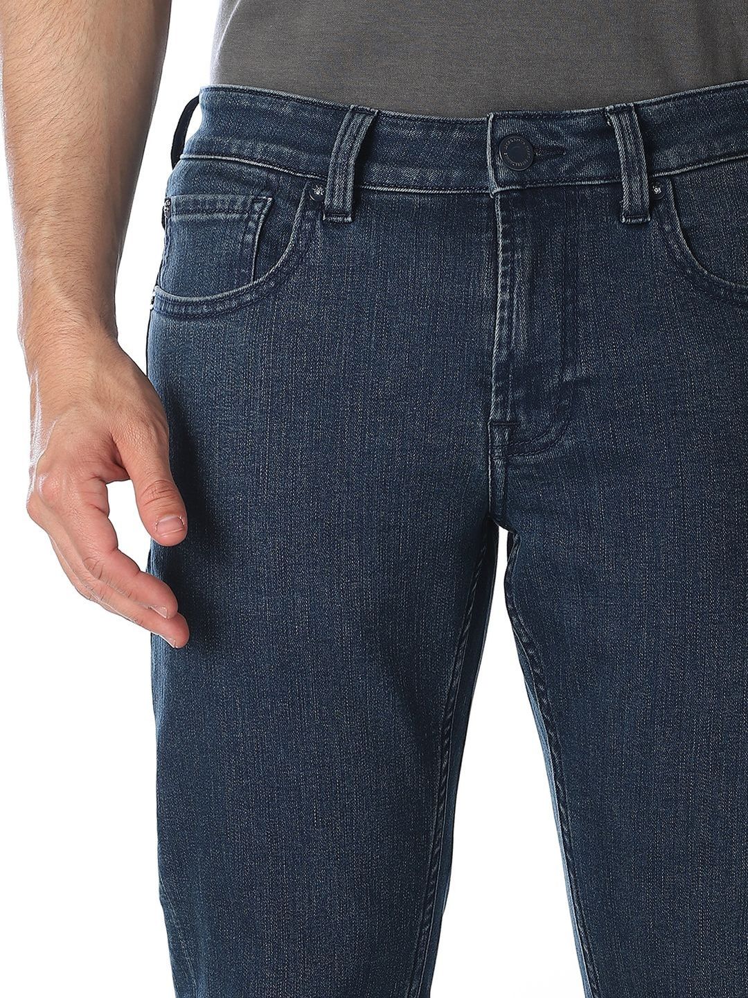 Slim Fit Mid-Rise Light Fade Stretchable Jeans