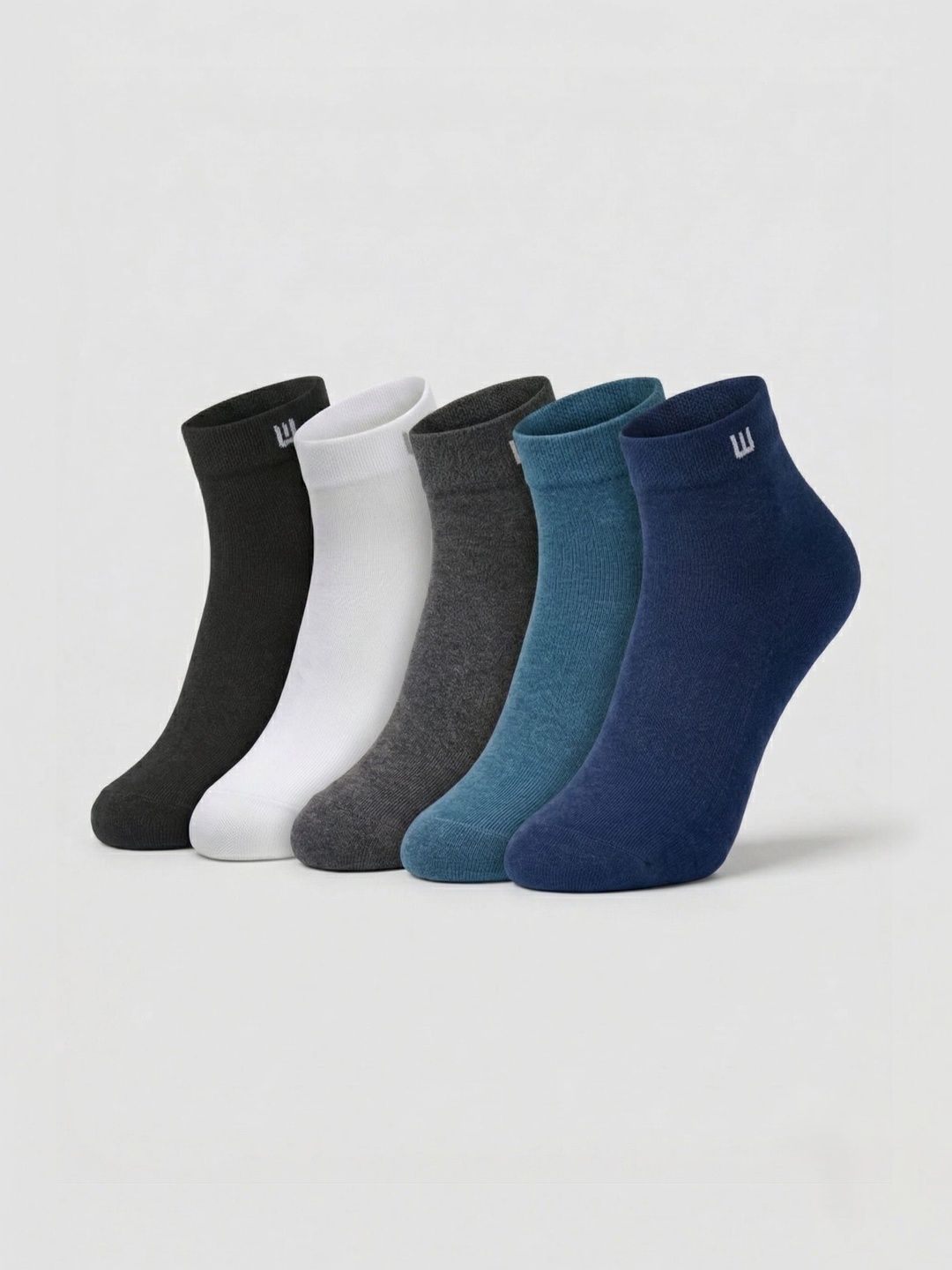 Moda Rapido Men Pack of 5 Cotton Assorted Ankle Length Socks