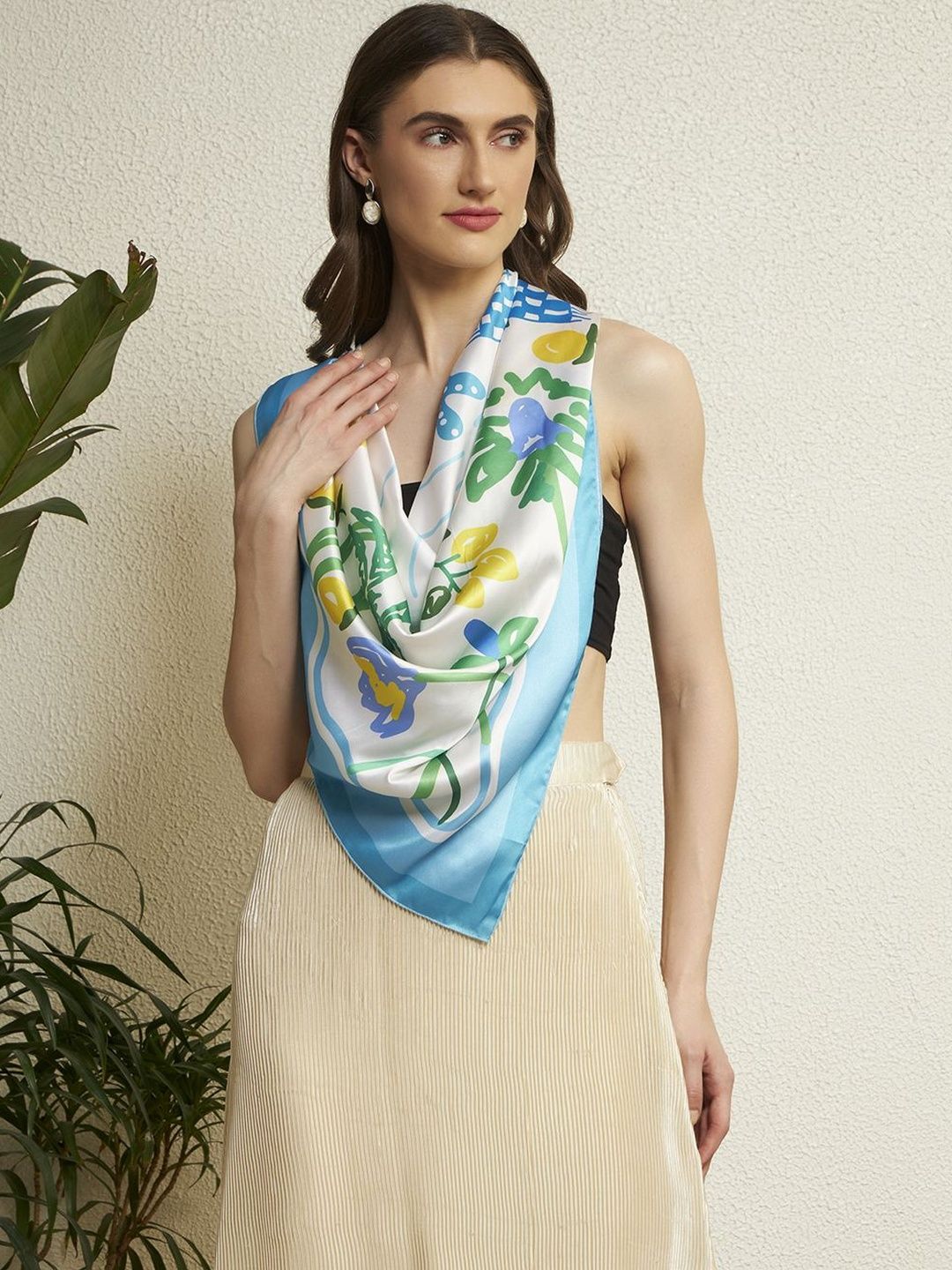 Off White Scarves - Buy Off White Scarves online in India