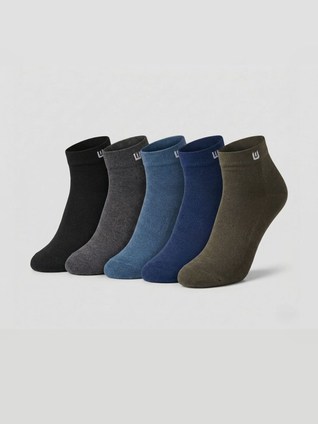 Moda Rapido Men Pack of 5 Cotton Assorted Ankle Length Socks