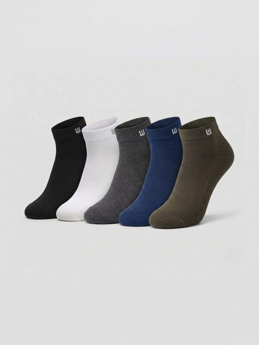 Moda Rapido Men Pack of 5 Cotton Assorted Ankle Length Socks
