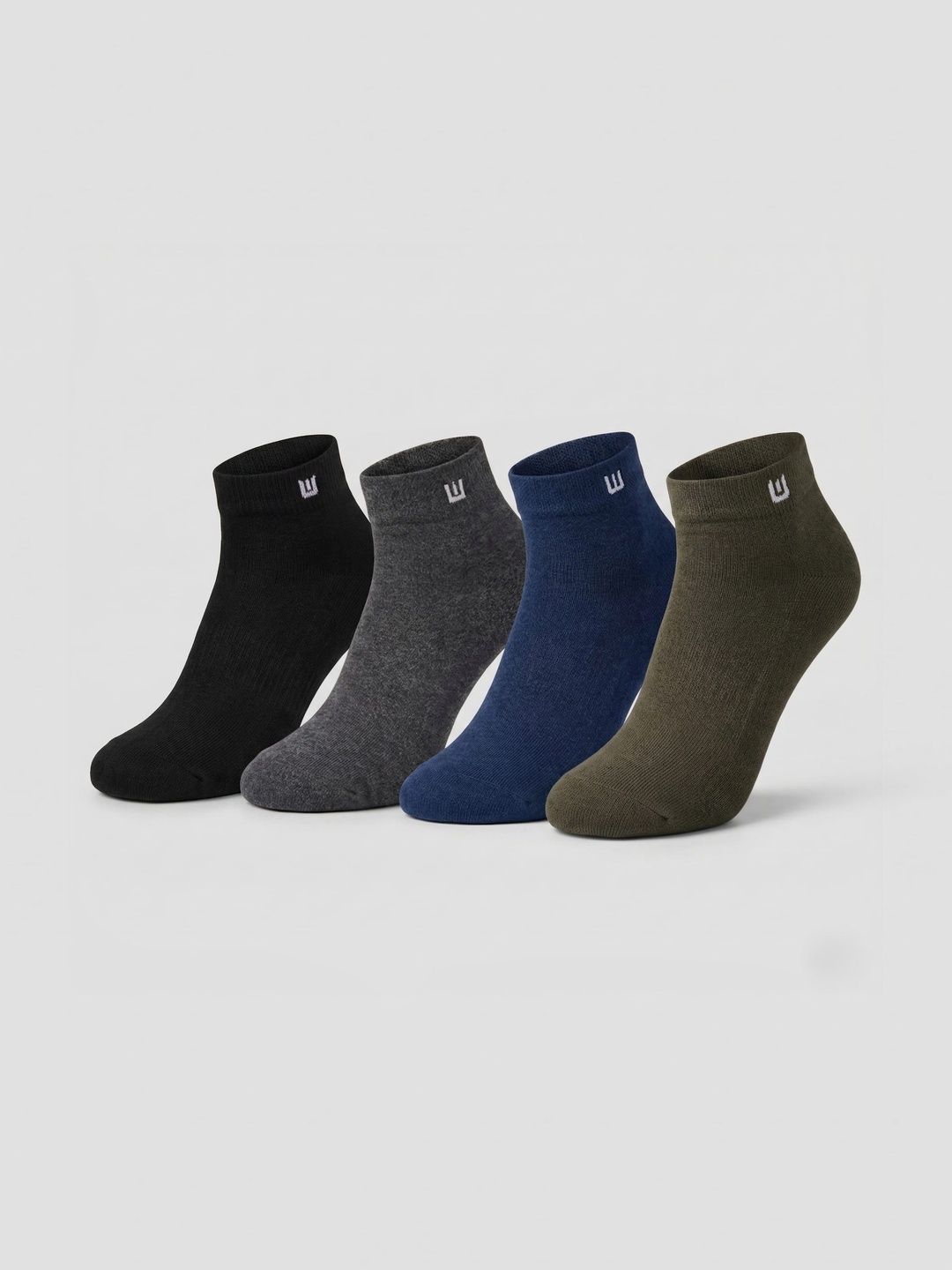 Moda Rapido Men Pack of 4 Cotton Assorted Ankle Length Socks