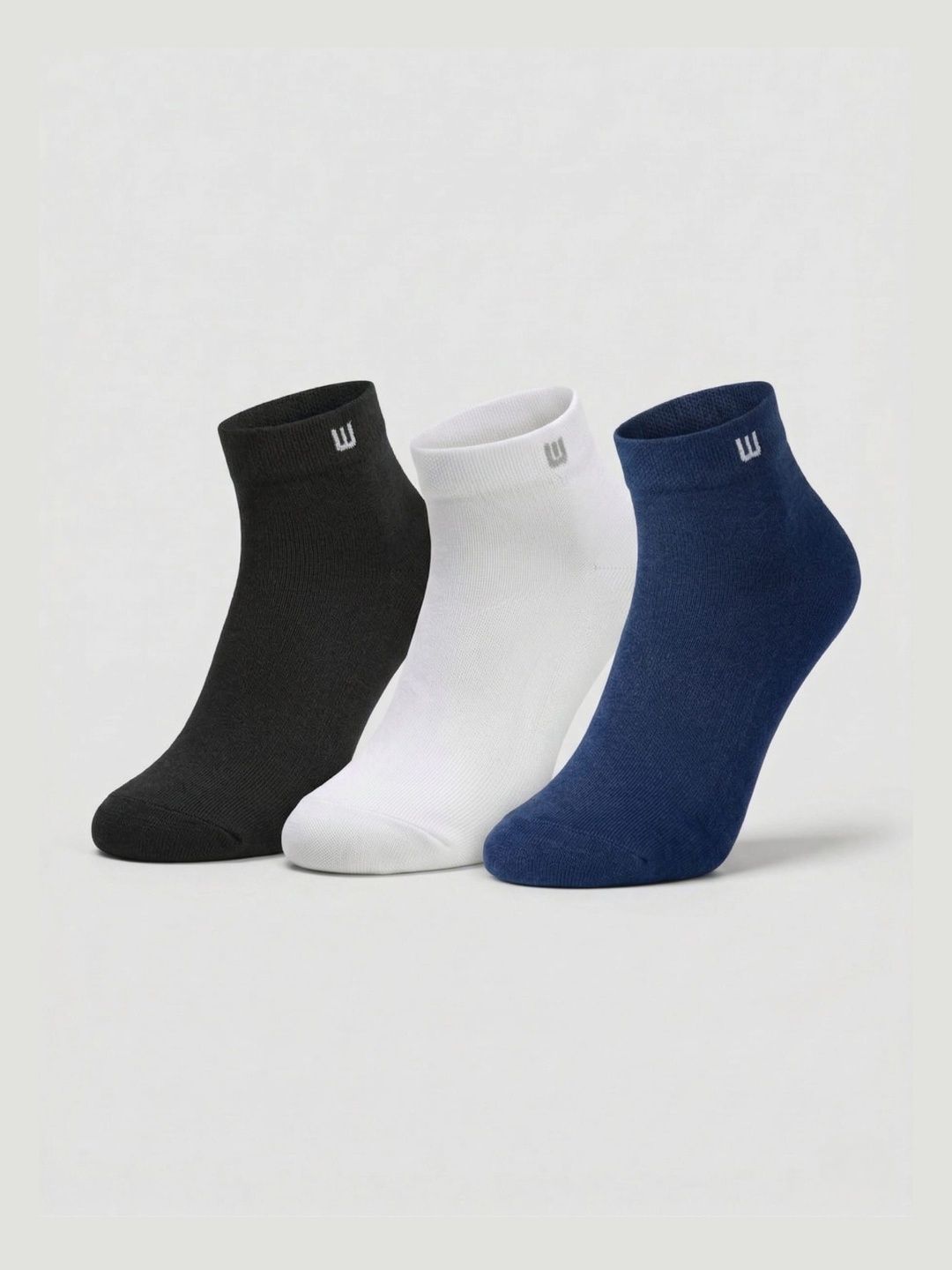 Moda Rapido Men Pack of 3 Cotton Assorted Ankle Length Socks