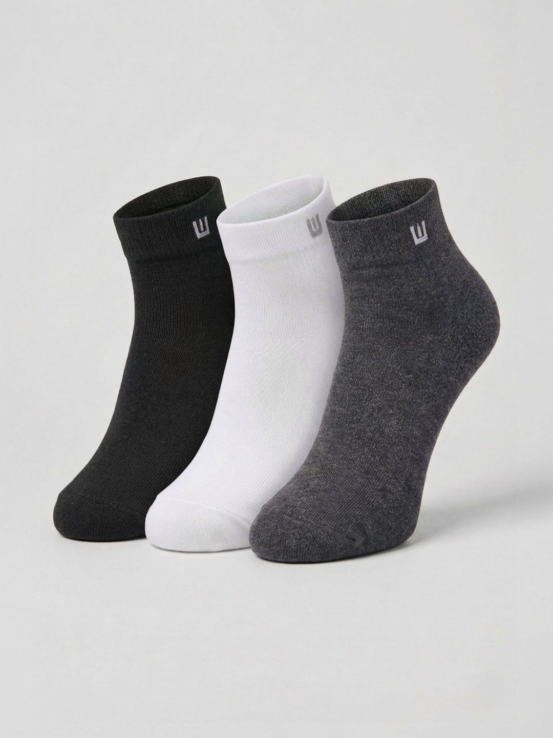 Moda Rapido Men Pack of 3 Cotton Assorted Ankle Length Socks