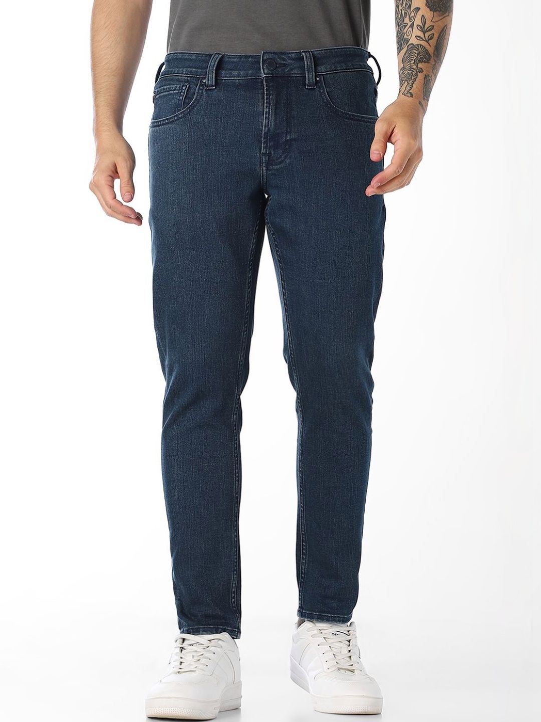 Slim Fit Mid-Rise Light Fade Stretchable Jeans