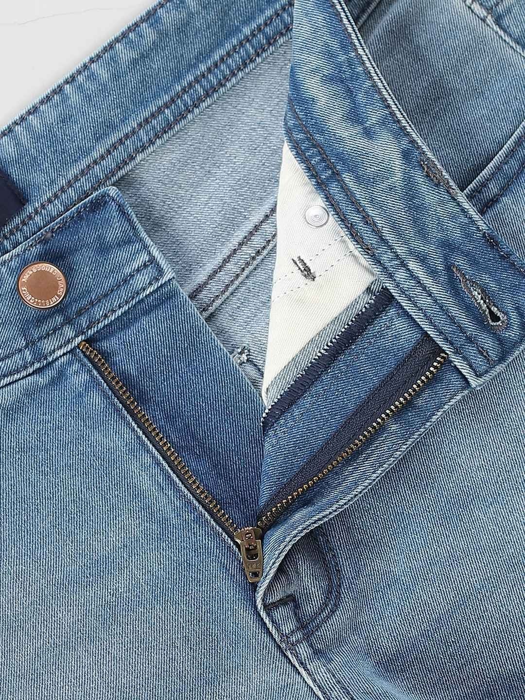 Slim Fit Mid-Rise Light Fade Stretchable Jeans