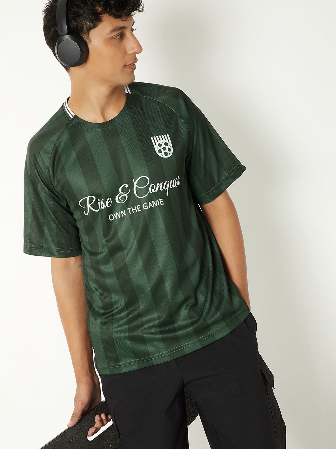 max Men Striped T-shirt
