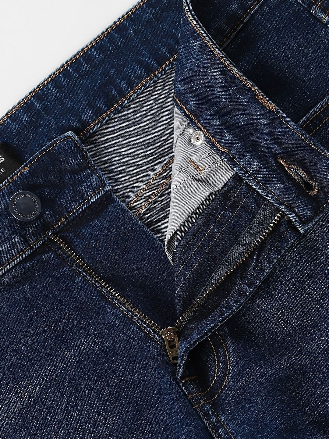 Slim Fit Mid-Rise Mildly Distressed Light Fade Stretchable Jeans
