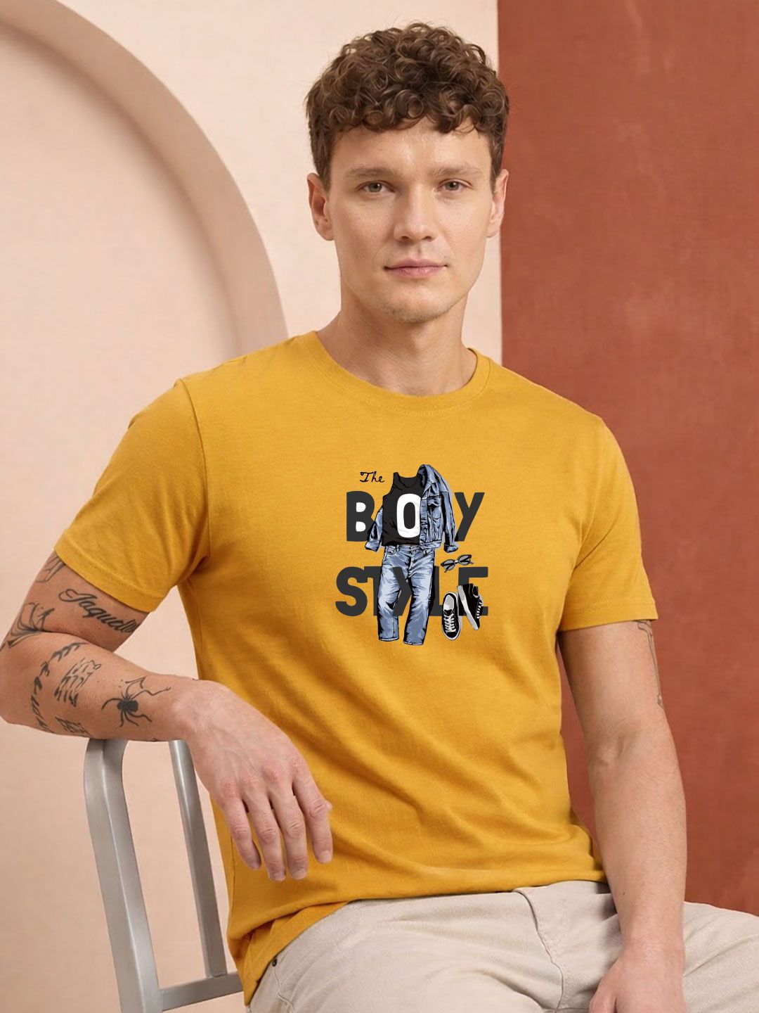 HERE&NOW Men Printed T-shirt