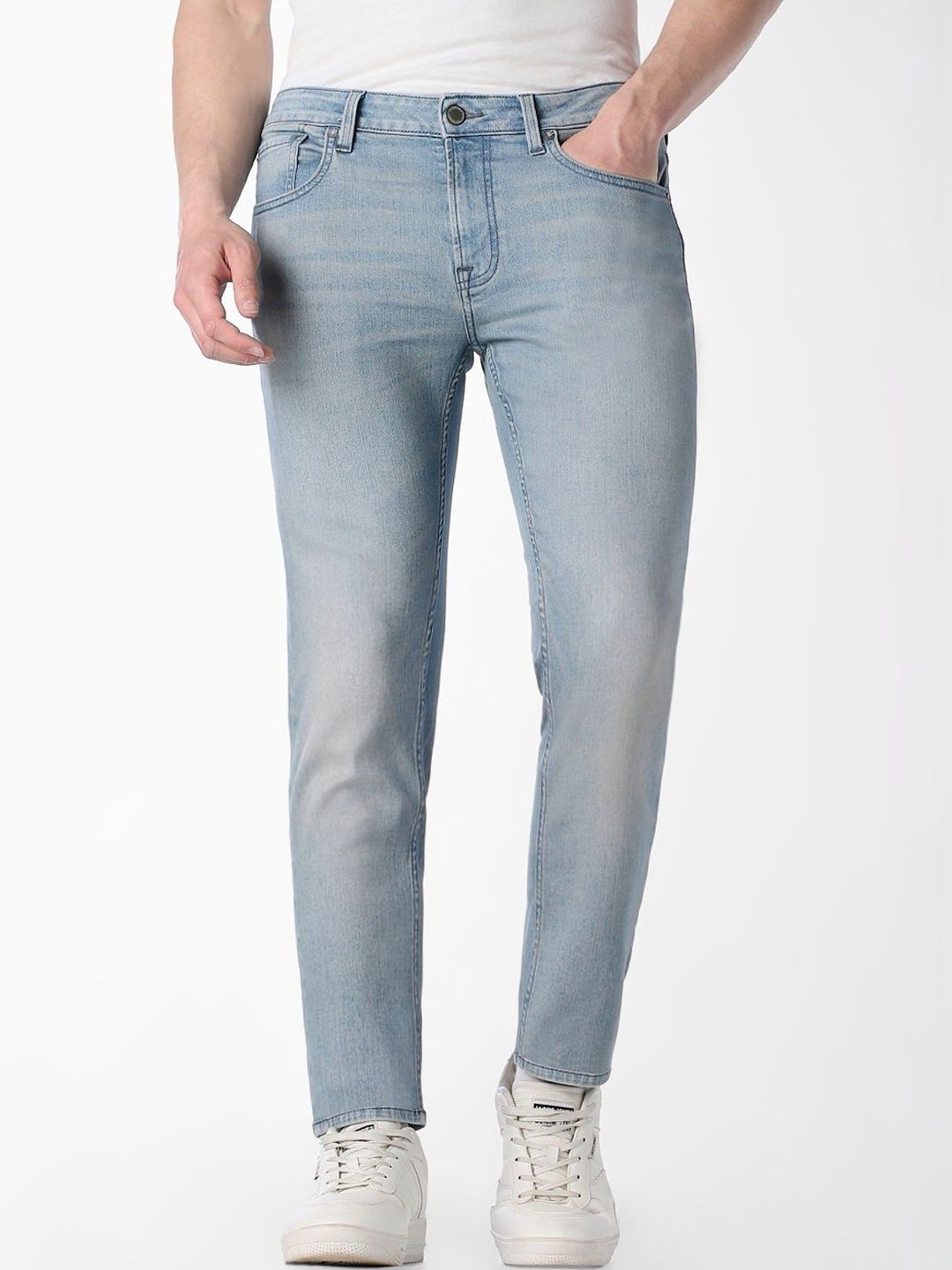 Skinny Fit Low-Rise Light Fade Stretchable Jeans