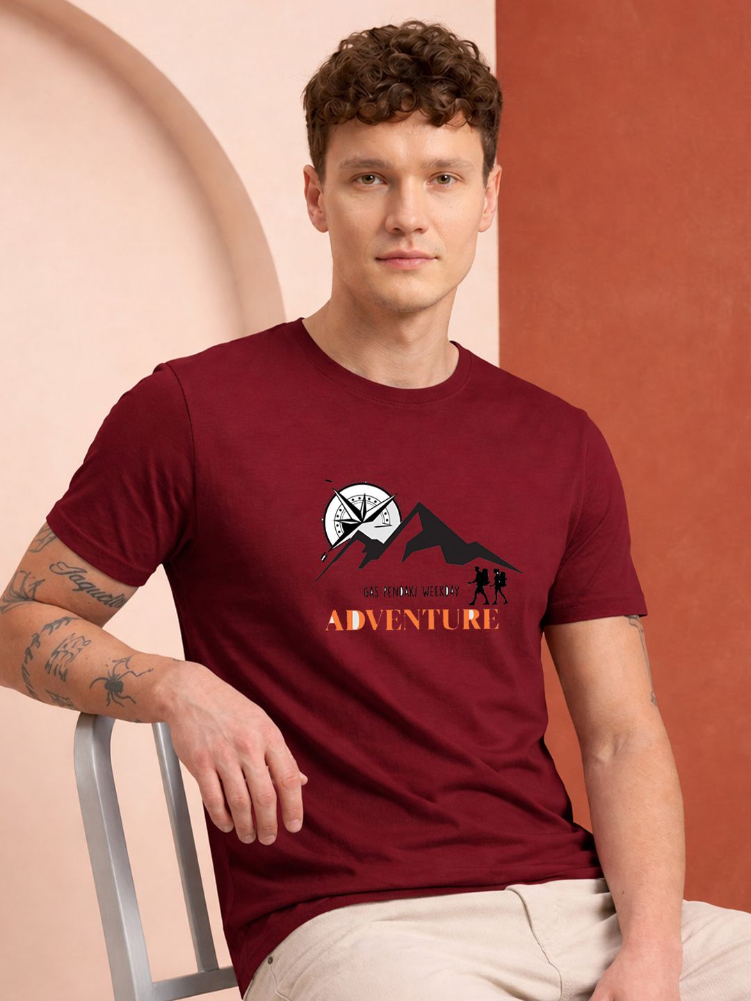 HERE&NOW Men Printed T-shirt
