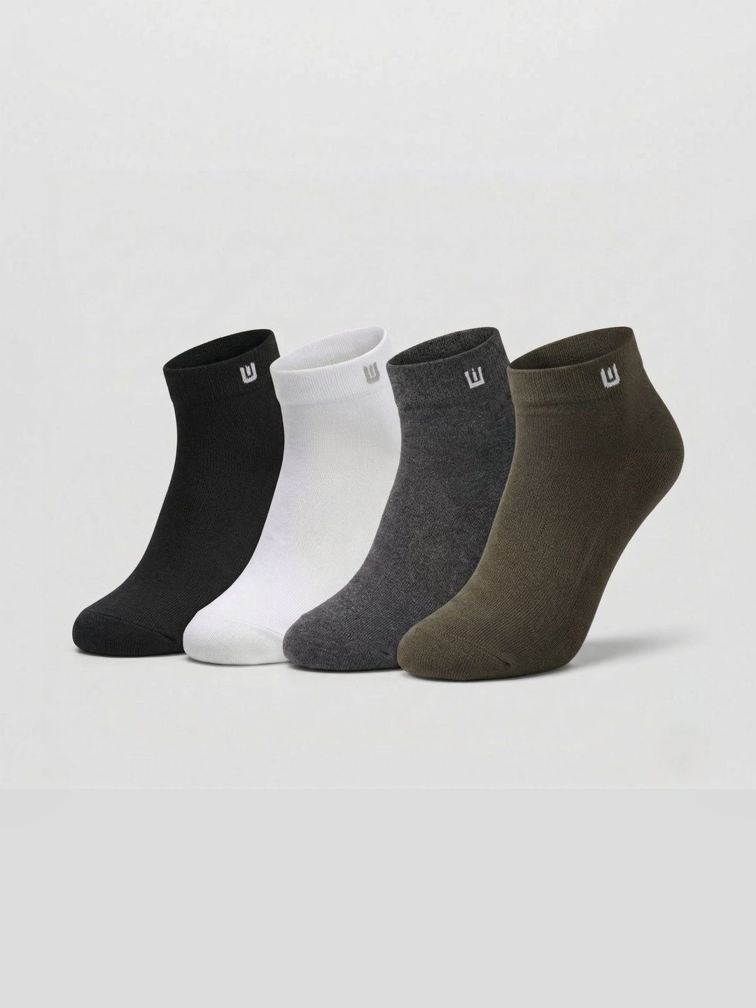 Moda Rapido Men Pack of 4 Cotton Assorted Ankle Length Socks