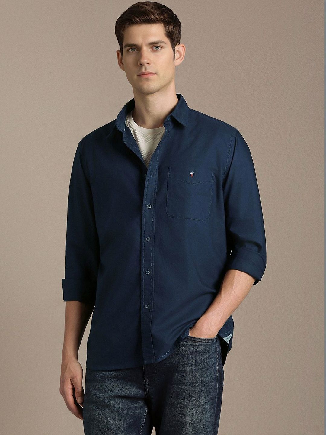 Louis Philippe Jeans Louis Philippe Jeans Men Casual Shirt