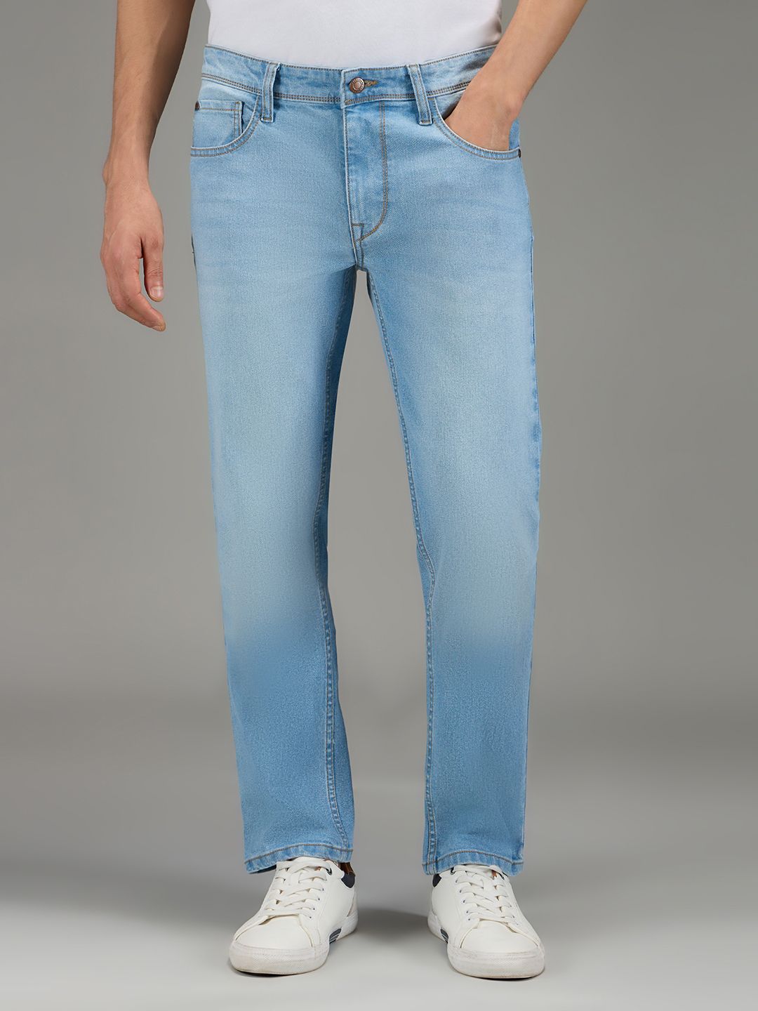 Pepe Jeans Men Vapour Slim Fit Mid-Rise Light Fade Stretchable Jeans